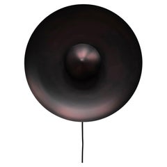 Wall Lamp, in Burnt Black Aluminium, a Contemporary Work of Art.