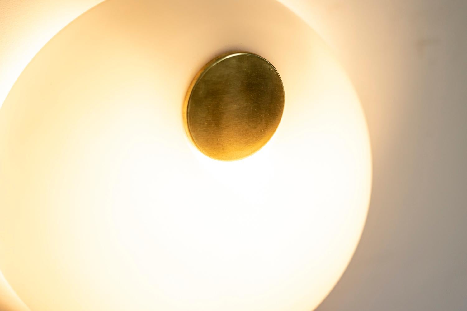20th Century Wall Lamp in Opaline, 1970s For Sale