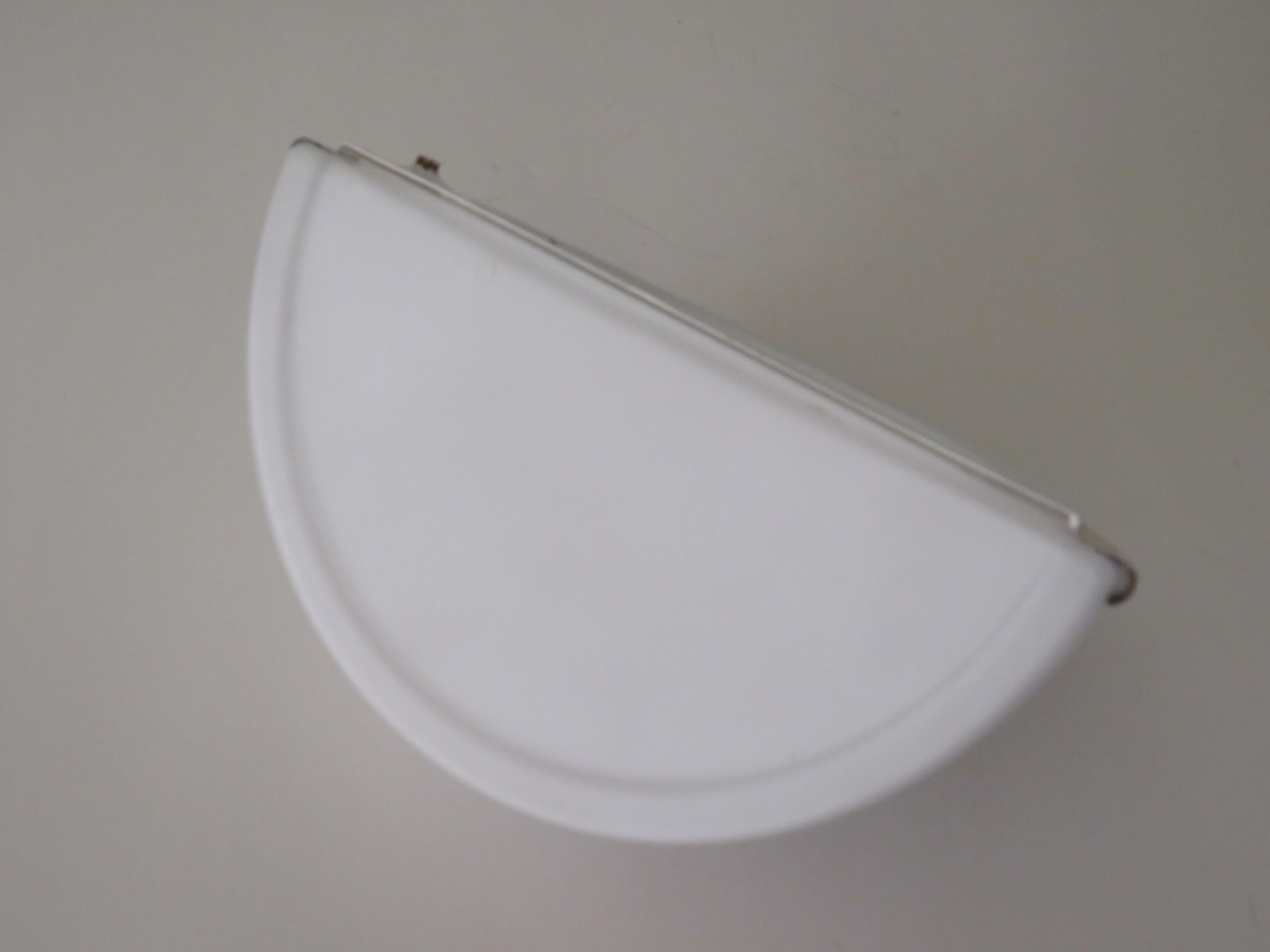 Wall Lamp in Opaline Glass by Glashütte Limburg, Germany, 1970s 4