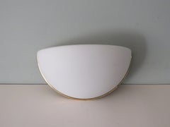 Wall Lamp in Opaline Glass by Glashütte Limburg, Germany, 1970s