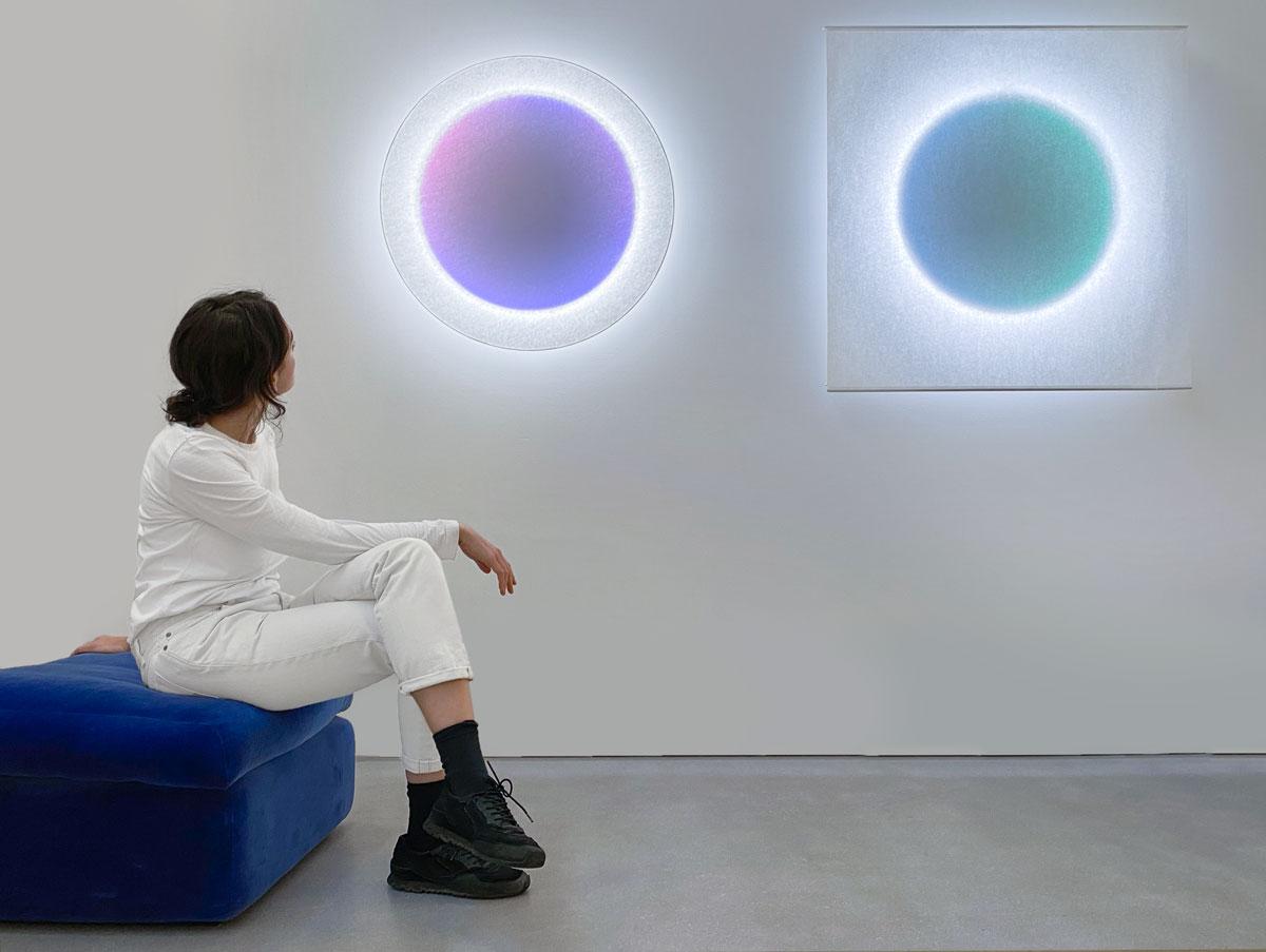 Wall lamp Ingo Maurer MoodMoon Round ø 85 cm - 33.5 inch en Nuevo estado para la venta en Alcamo, IT