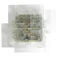 Wall lamp made of Murano glass by Albano Poli for Poliarte, Italy, 1970s