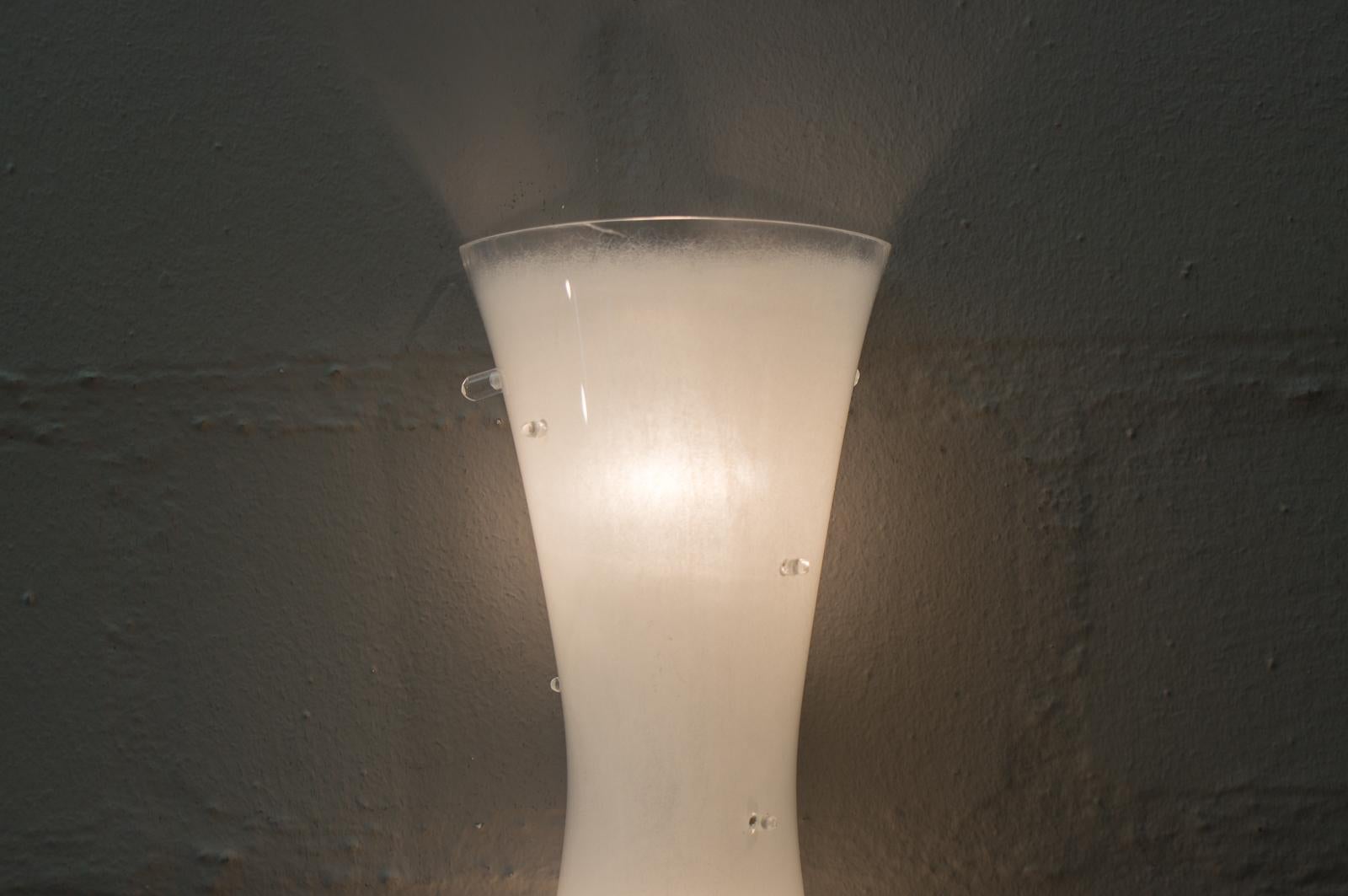 Mid-20th Century Wall Lamp Made of Plexiglas by Hanns Hoffmann-Lederer for Heinz Hecht, 1950s For Sale