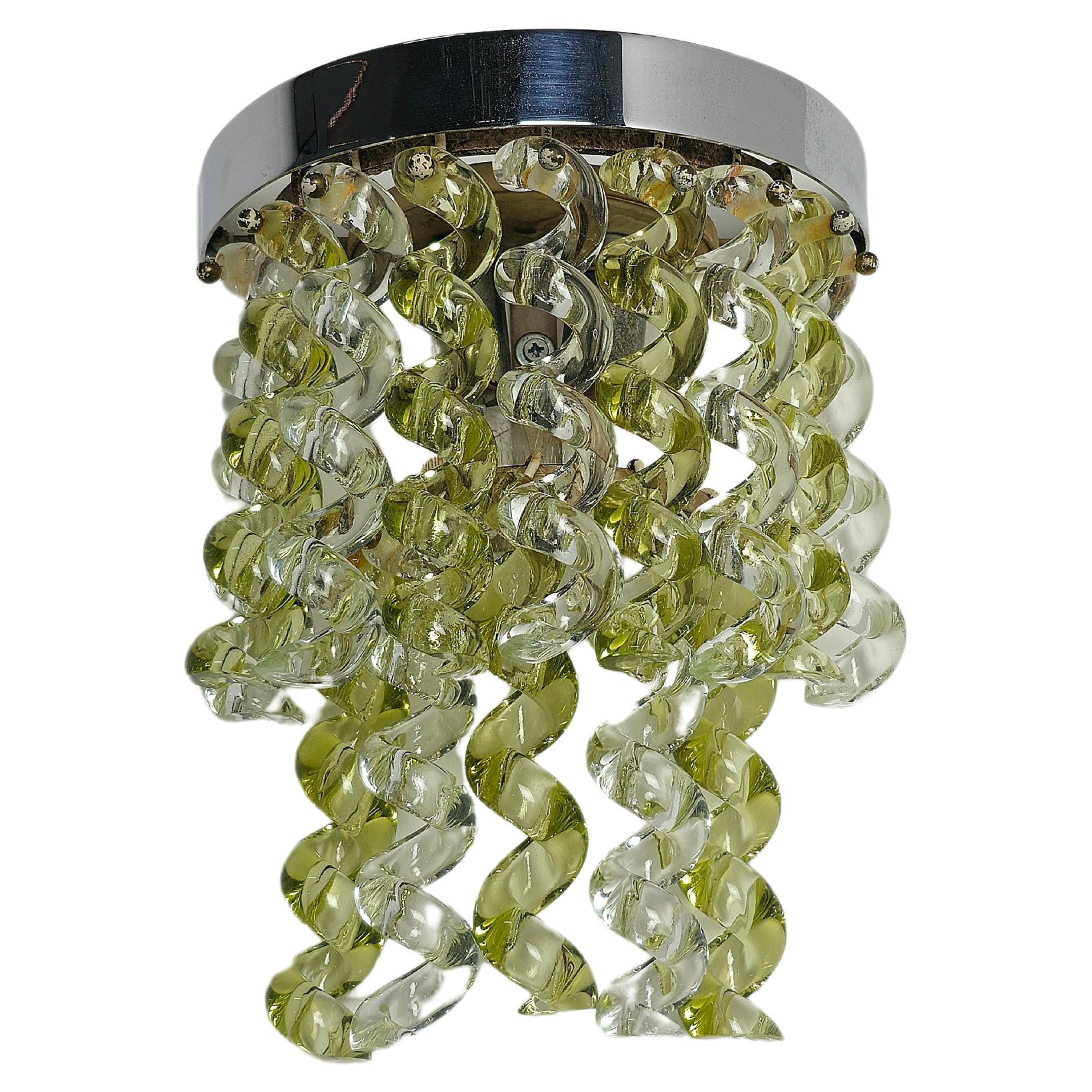 Wall Lamp Maestri Muranesi Mid-Century Italy 1970s Murano Glass