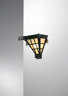 Wall lamp max Le Verrier in antique patina bronze