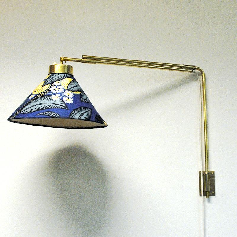 Scandinavian Modern Wall Lamp Model 2582 by Josef Frank for Svenskt Tenn, Sweden, 1950s