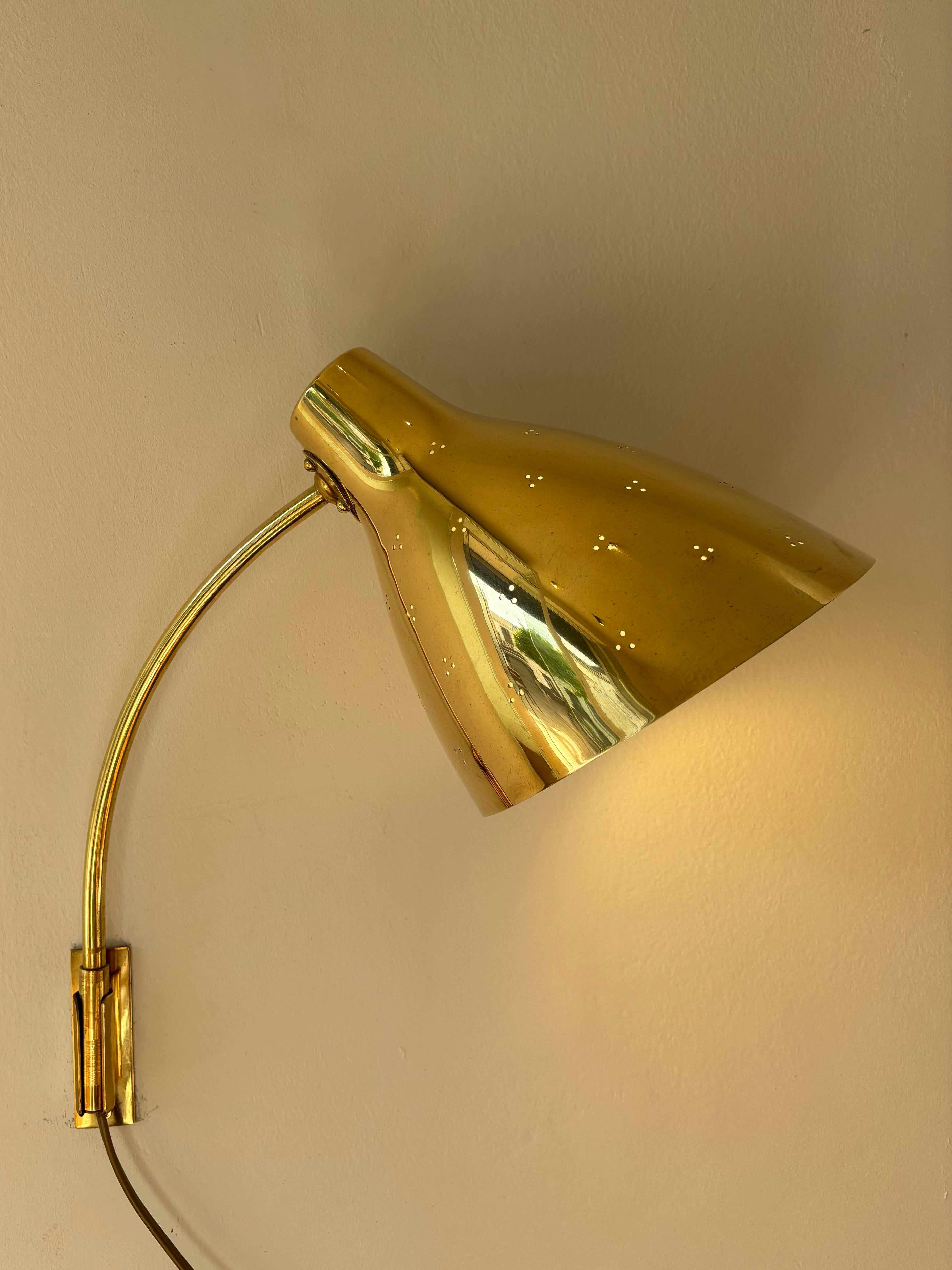 Mid-20th Century Wall lamp model “50-055” by Lisa Johansson-Pape for Orno OY For Sale