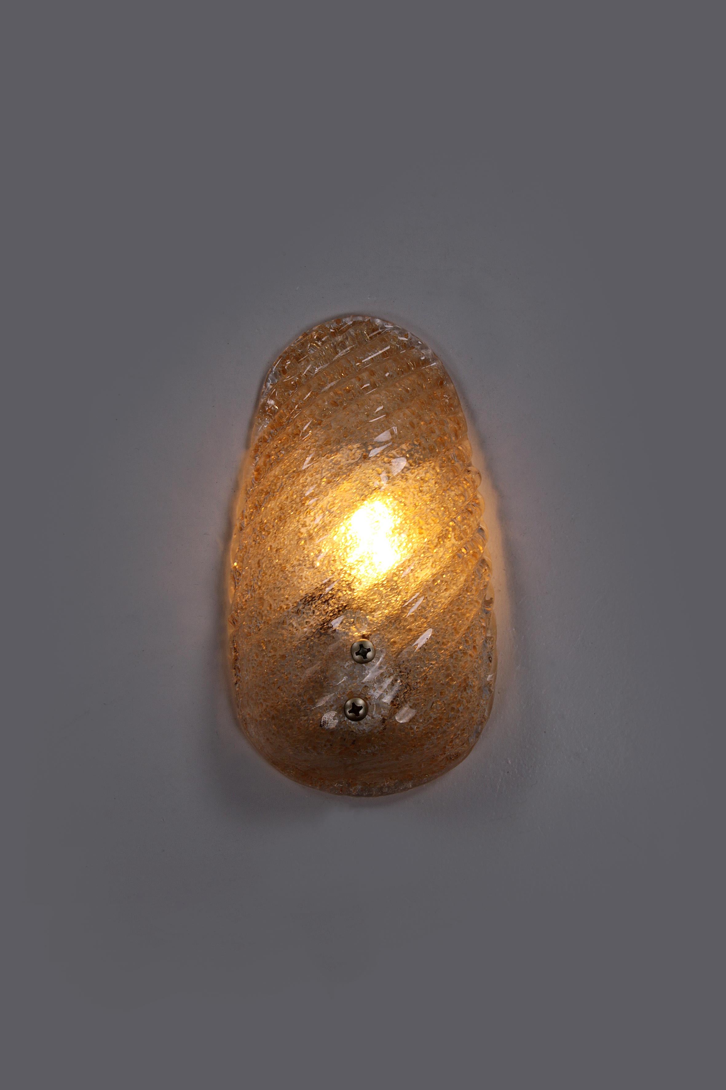 Wall Lamp Model Shell Barovier & Toso, 1960, Italy For Sale 7