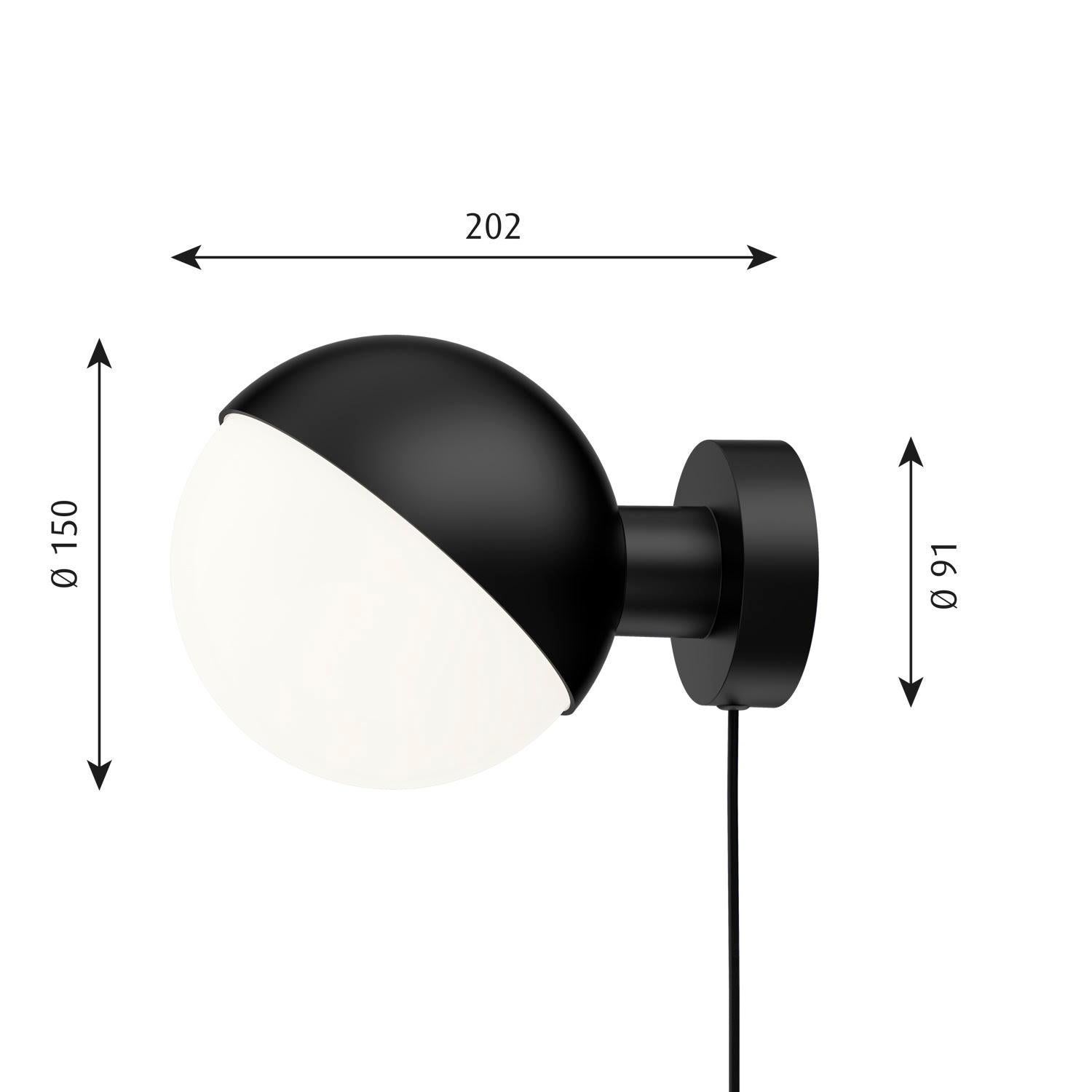 Wall lamp model VL Studio by Louis Poulsen

The VL Studio family is derived from a lamp model designed by architect Vilhelm Lauritzen for Radiohuset, Copenhagen's former Radio House, in the 1940s.  The wall lamp produces diffused light through