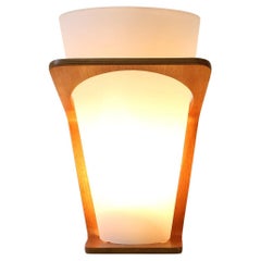 Wall lamp NX 41 by Louis Kalff for Philips in curved teak plywood, 1959