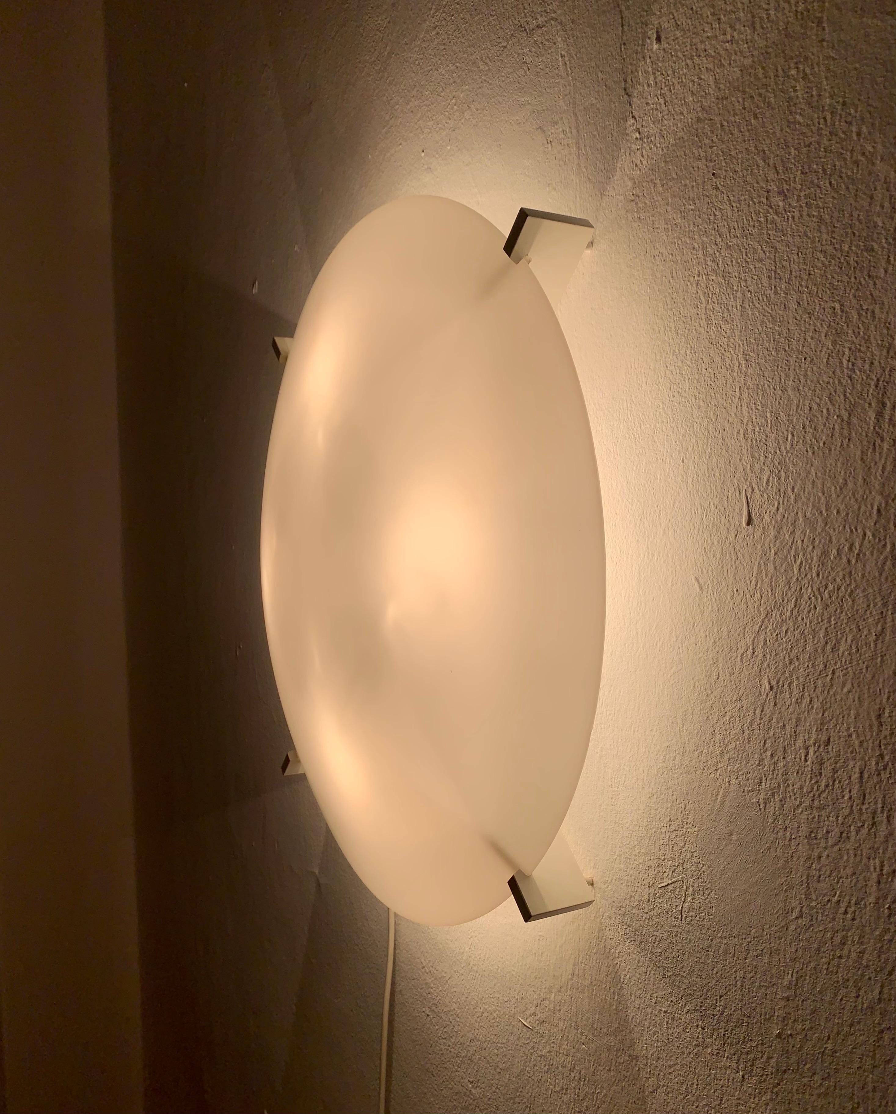  Wall Lamp or Flush Light by Uno and Östen Kristiansson for Luxus For Sale 3