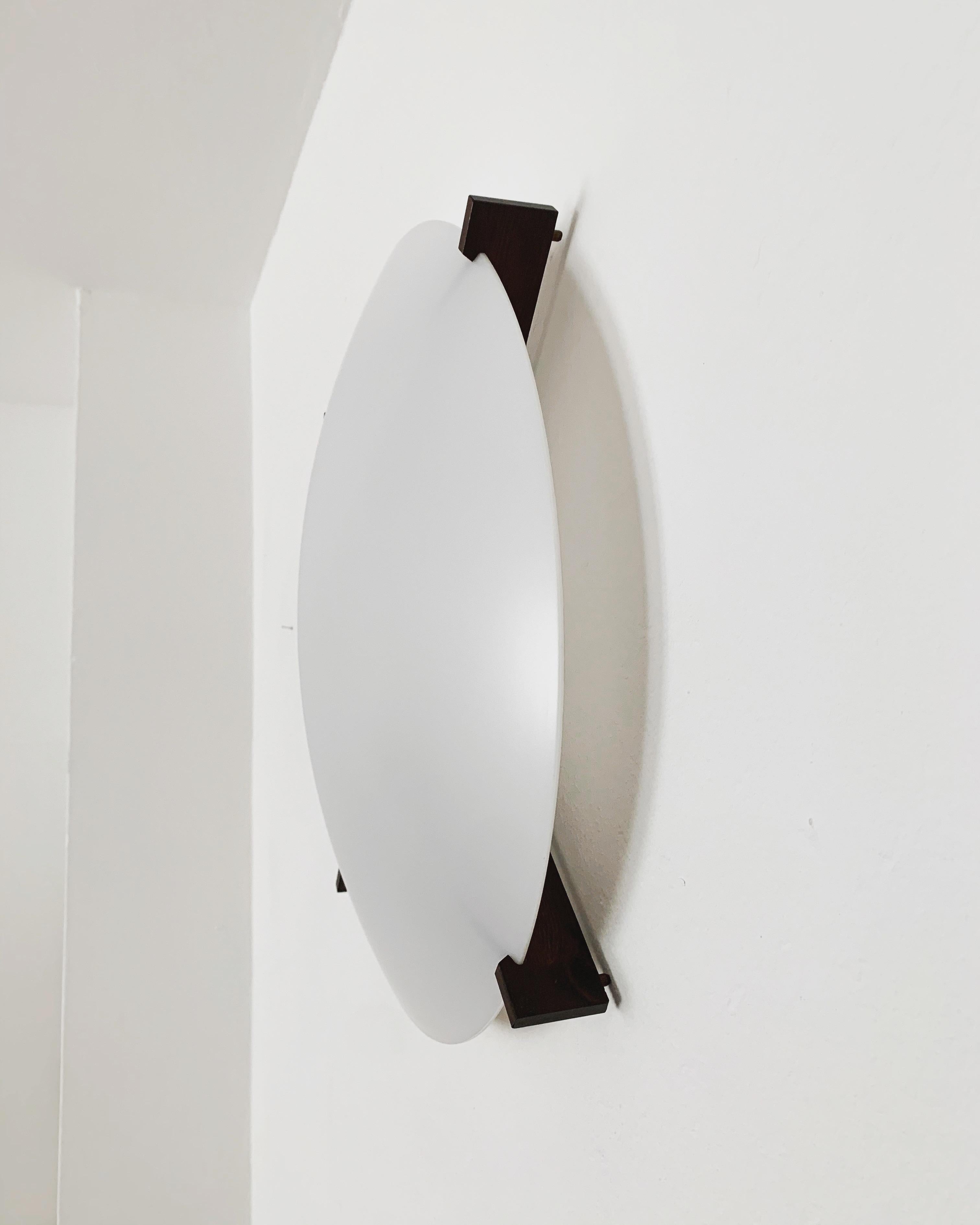  Wall Lamp or Flush Light by Uno and Östen Kristiansson for Luxus In Good Condition For Sale In München, DE