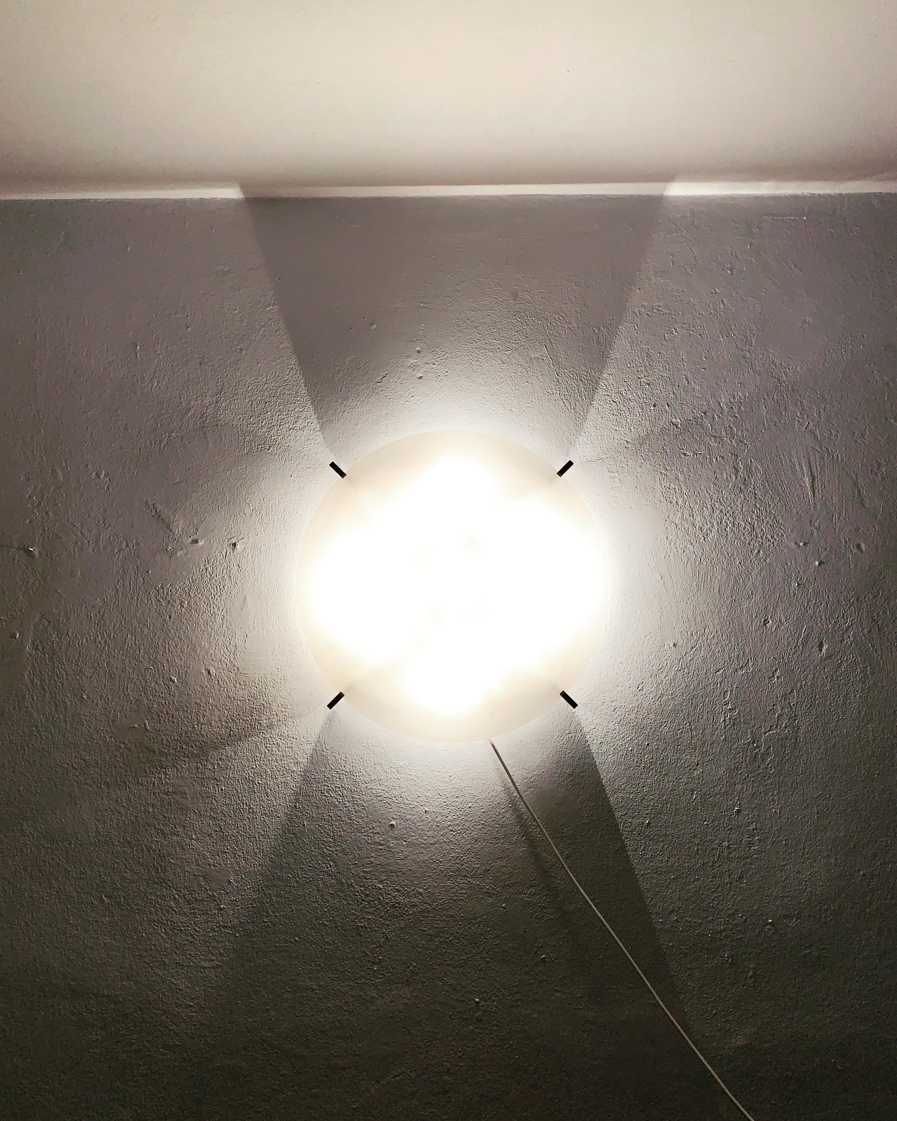 Mid-20th Century  Wall Lamp or Flush Light by Uno and Östen Kristiansson for Luxus For Sale