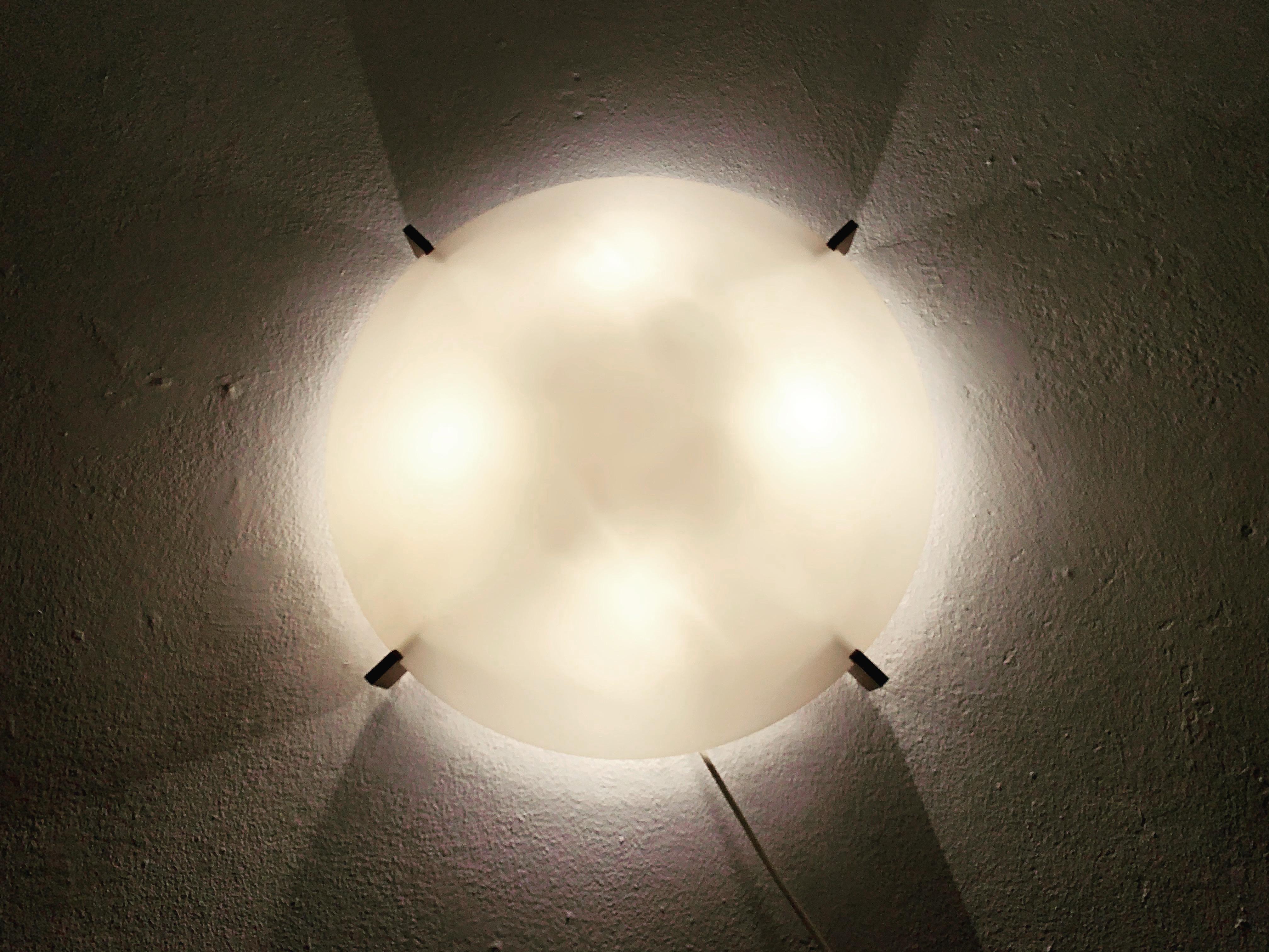 Pine  Wall Lamp or Flush Light by Uno and Östen Kristiansson for Luxus For Sale