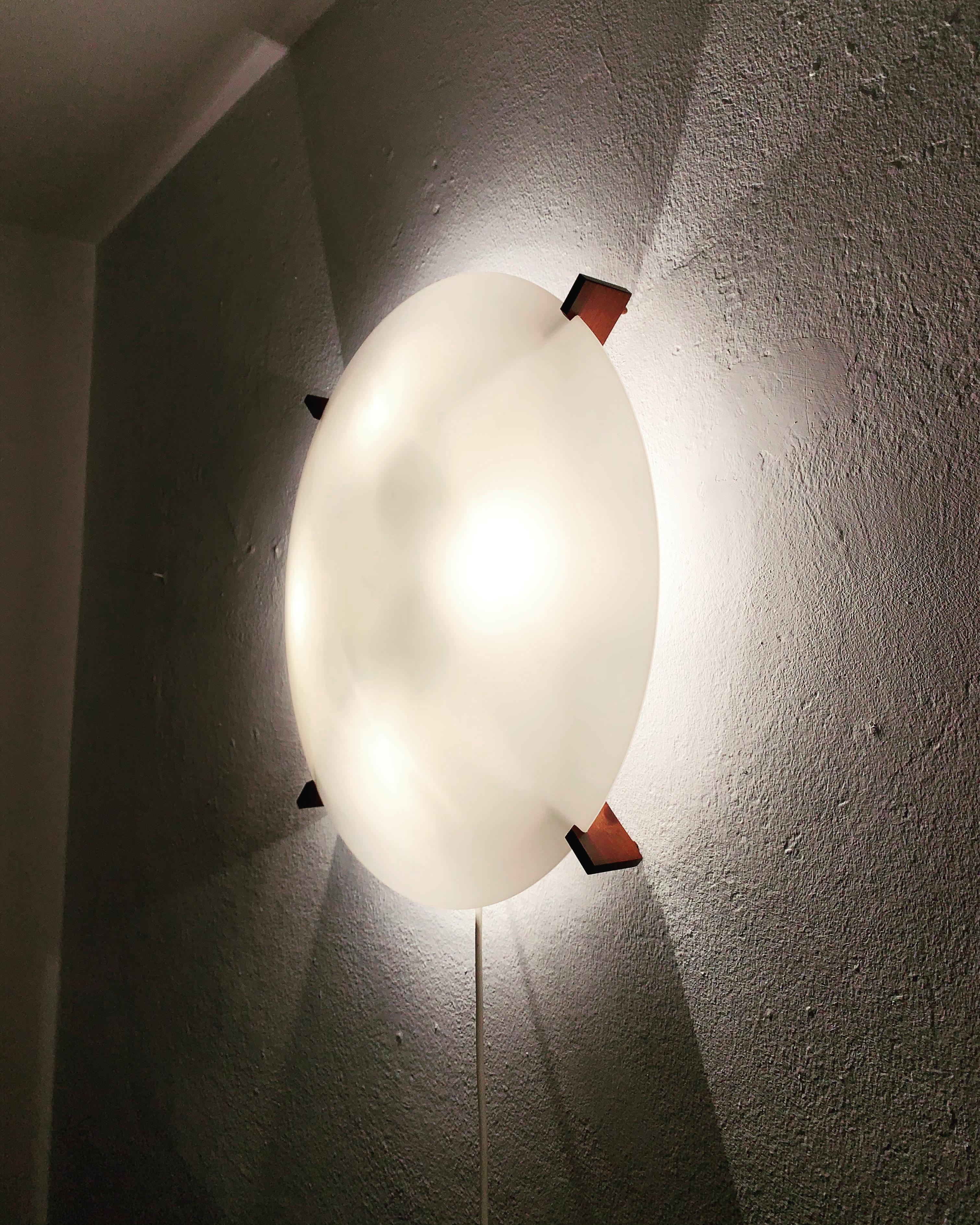 Lámpara de pared o aplique de Uno & Östen Kristiansson para Luxus Metal en venta