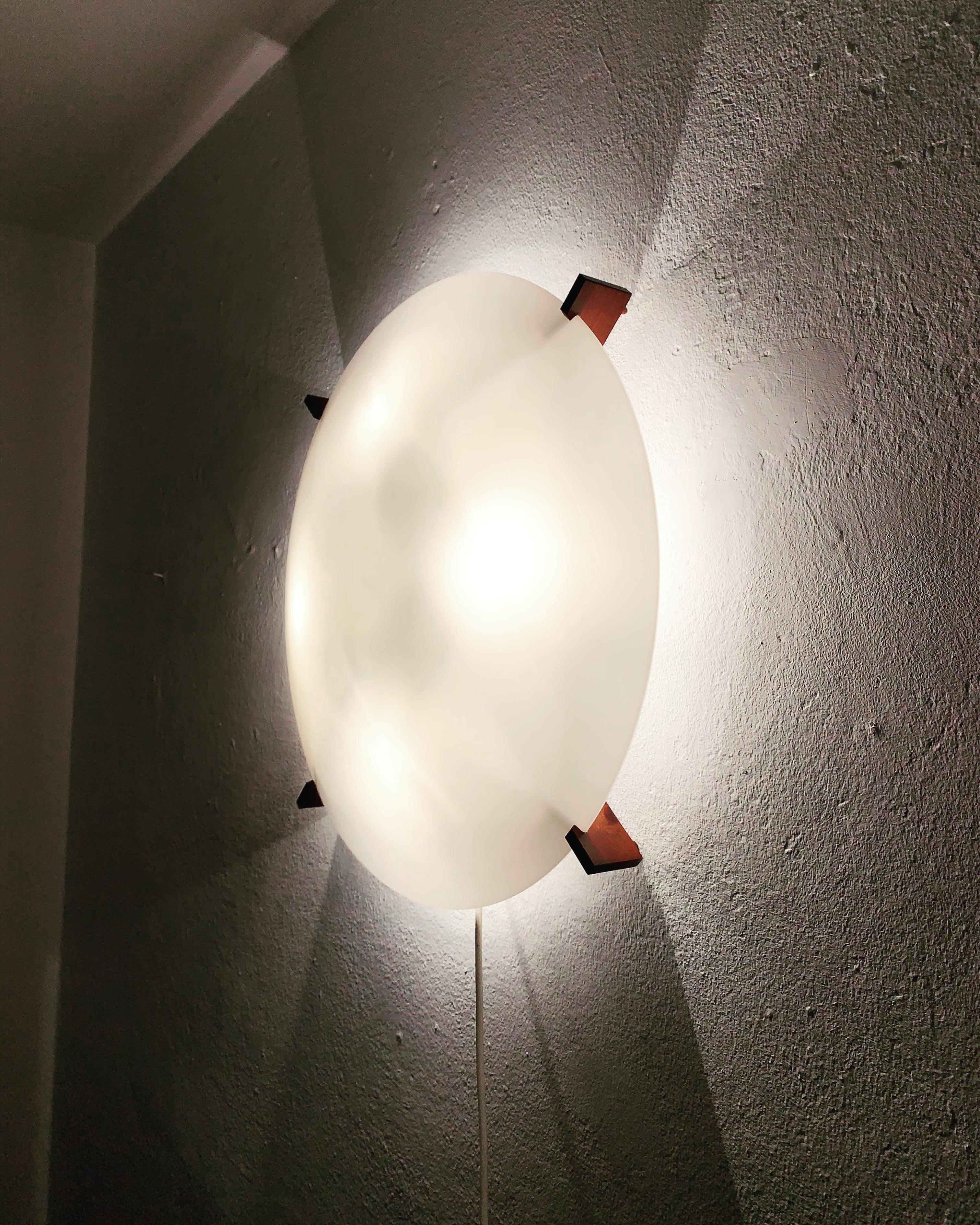  Wall Lamp or Flush Light by Uno and Östen Kristiansson for Luxus For Sale 1