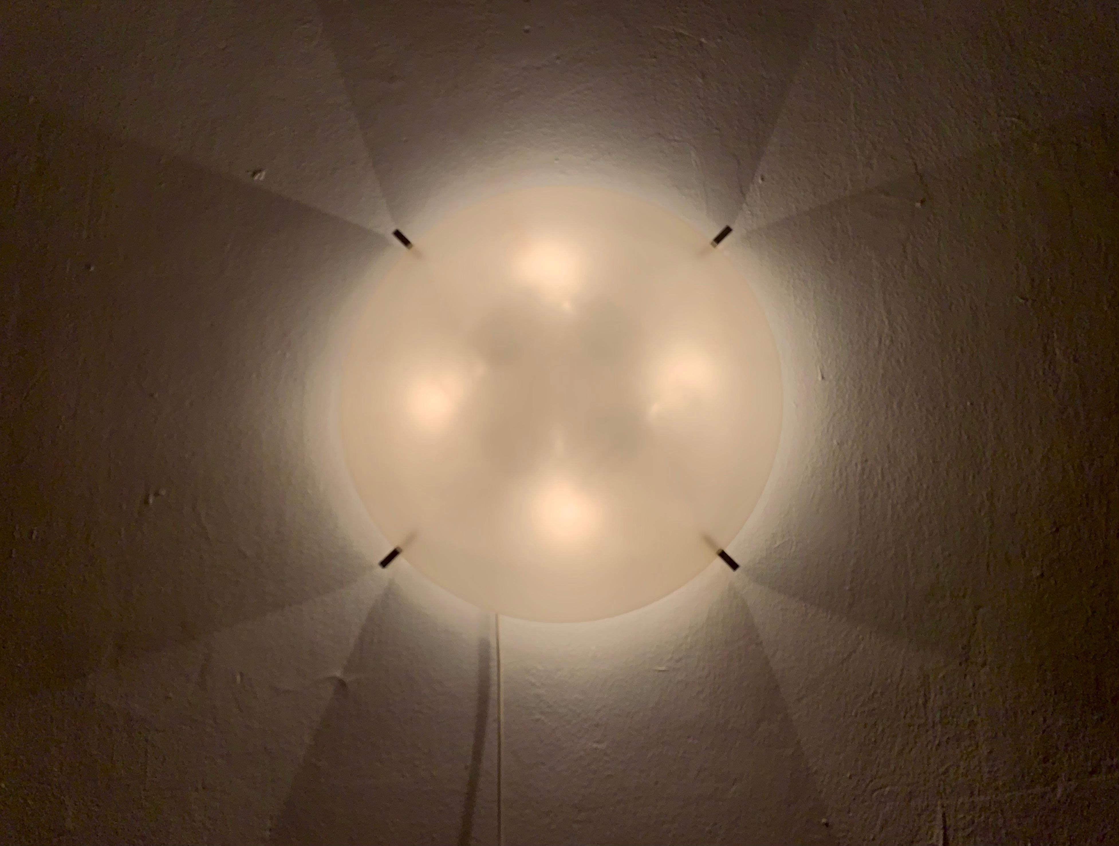  Wall Lamp or Flush Light by Uno and Östen Kristiansson for Luxus For Sale 1
