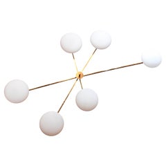 Wall lamp, or suspension, with six sconces, contemporary work