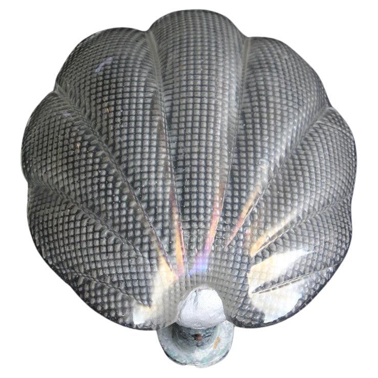 Wall Lamp Sconce in Murano Glass Seguso Iridescent Shell 1940 Italy For Sale