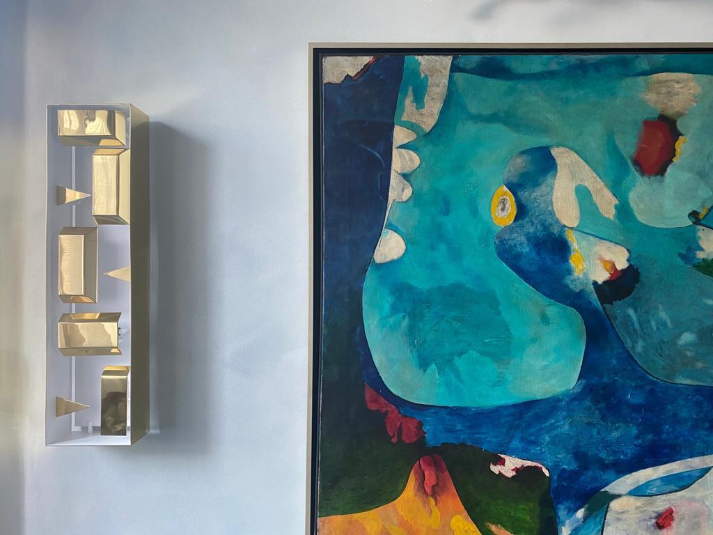 Lampada da parete Schermo di luce Gio Ponti Edizione limitata 2012-2017 Ottone non trattato in vendita 1