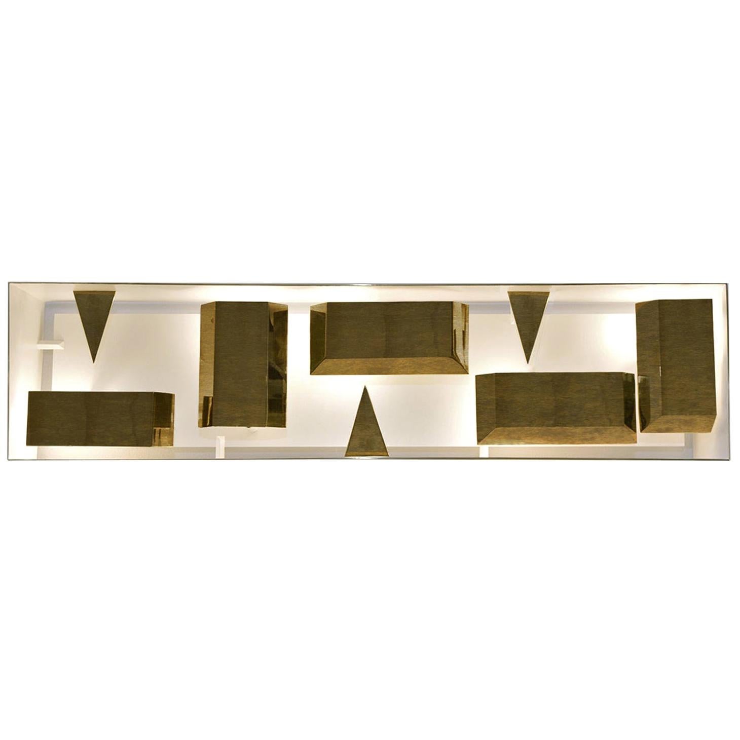 Wall Lamp Screen of Light Gio Ponti Limited Edition 2012-2017 Not Treated Brass