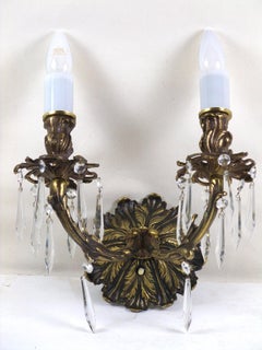 Wall lamp, solid brass