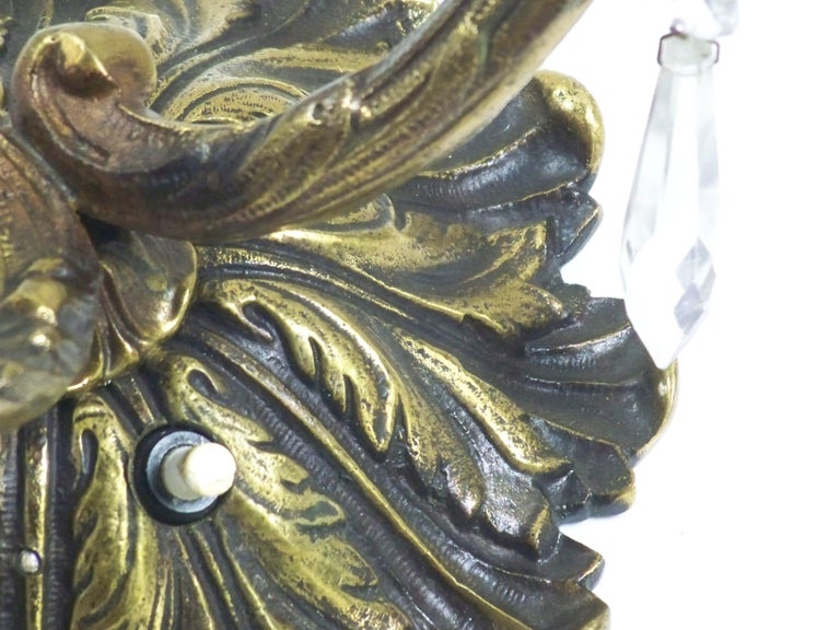 Wall lamp, solid brass For Sale at 1stDibs