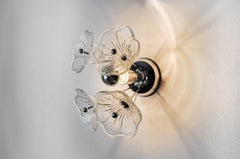 Wall Lamp Sputnik Flowers, Murano Glass, Italy, 1970