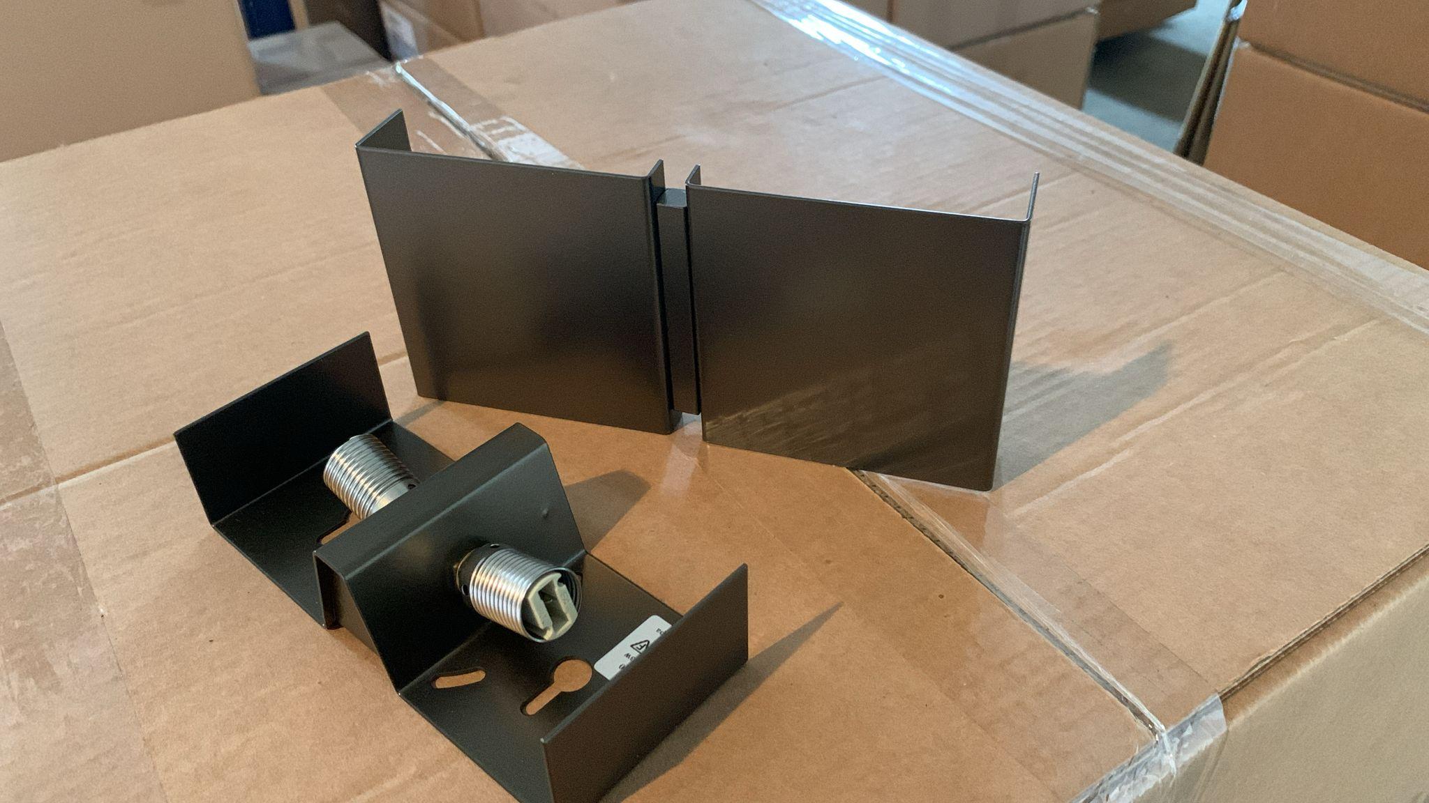 Painted Wall lamp Square 2G Bronze designed by Christophe Gevers in 1971 For Sale