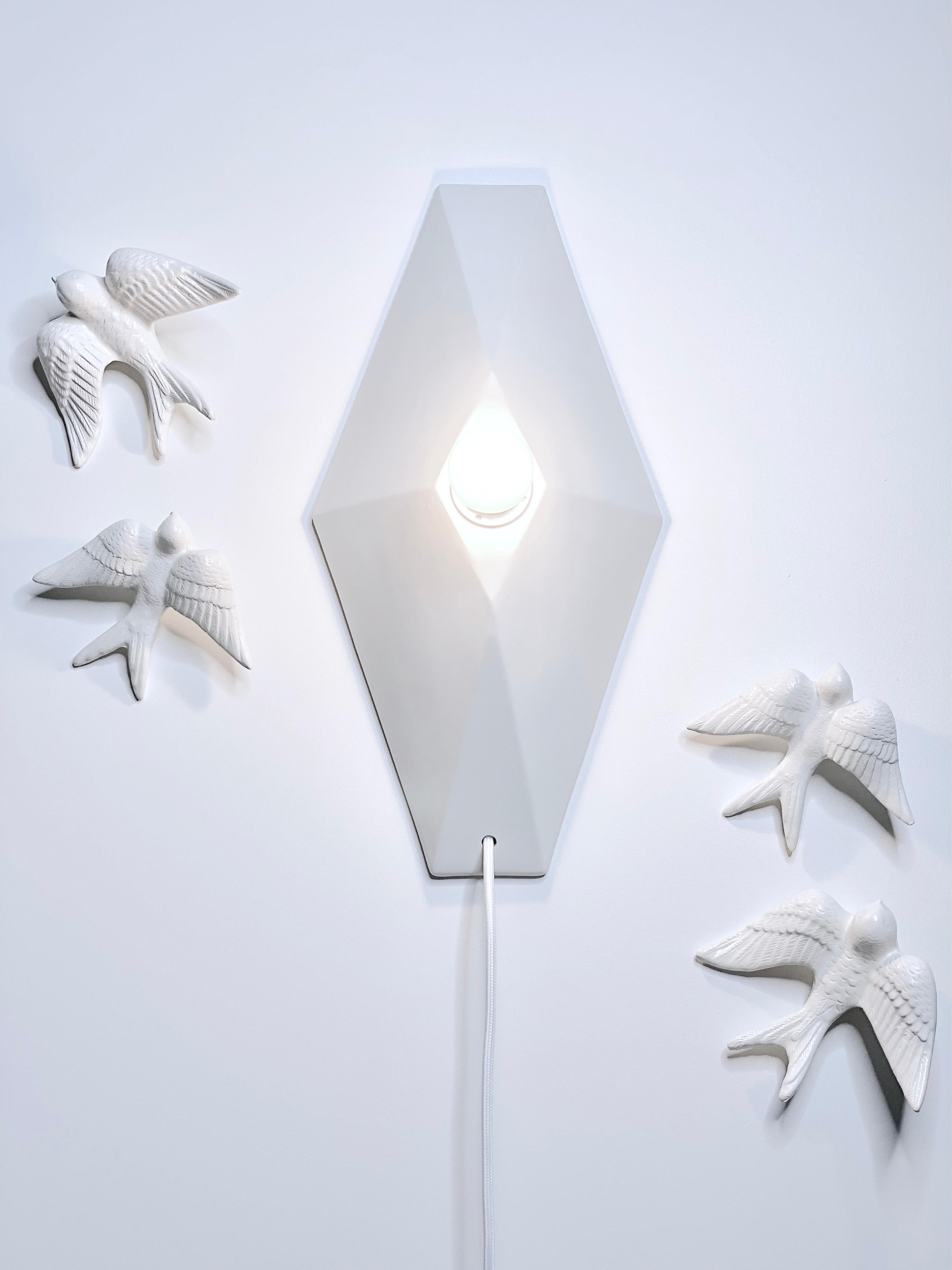 Aplique Contemporáneo de Gres Blanco Mate, Diseño Minimalista, VECTOR Alemán en venta