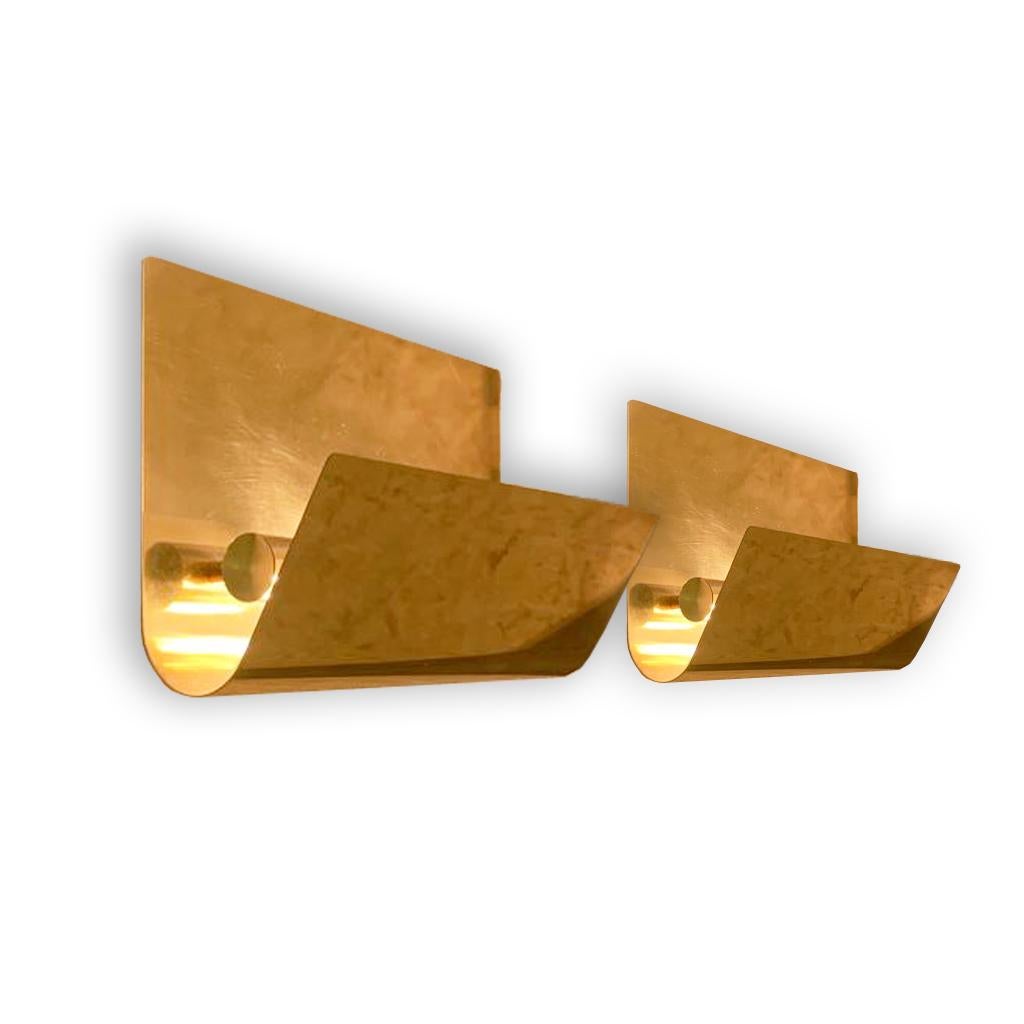 Belgian Wall lamp Wave designed in 1968 For Sale