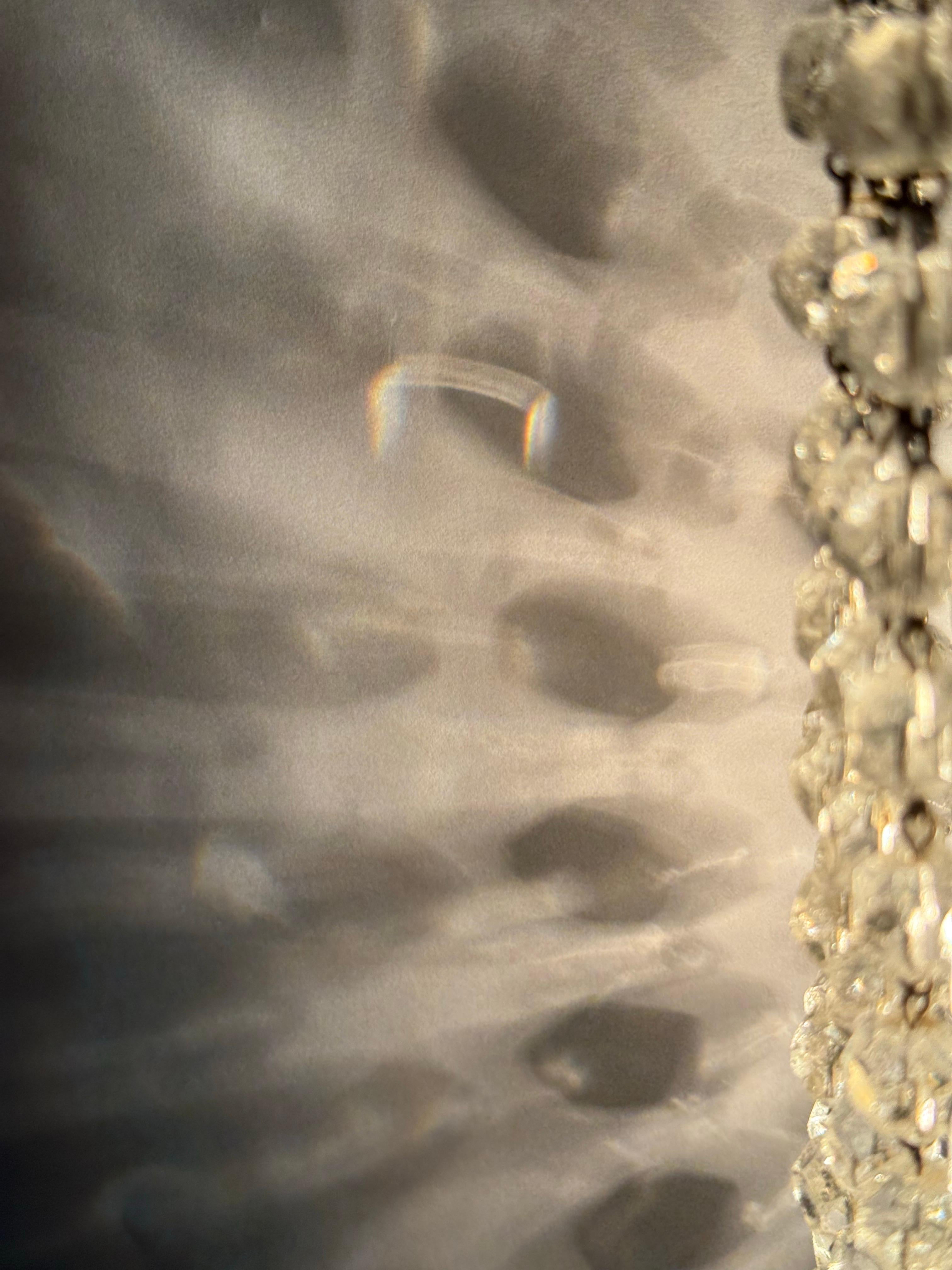 Lampe murale avec perles de cristal et laiton par Bakalowits, Autriche, années 1960 en vente 6