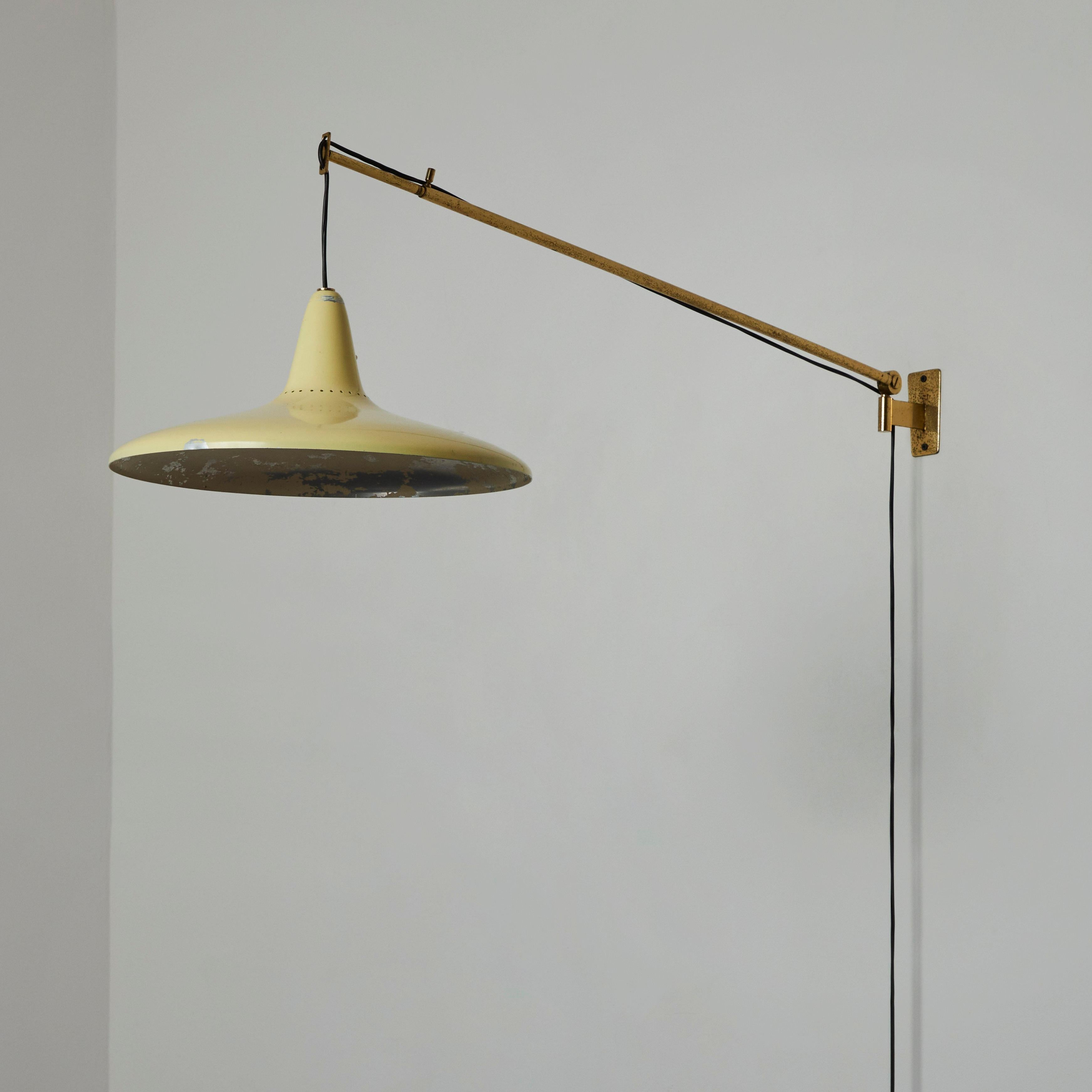 Painted Wall Lamp with Pulley by Stilnovo For Sale