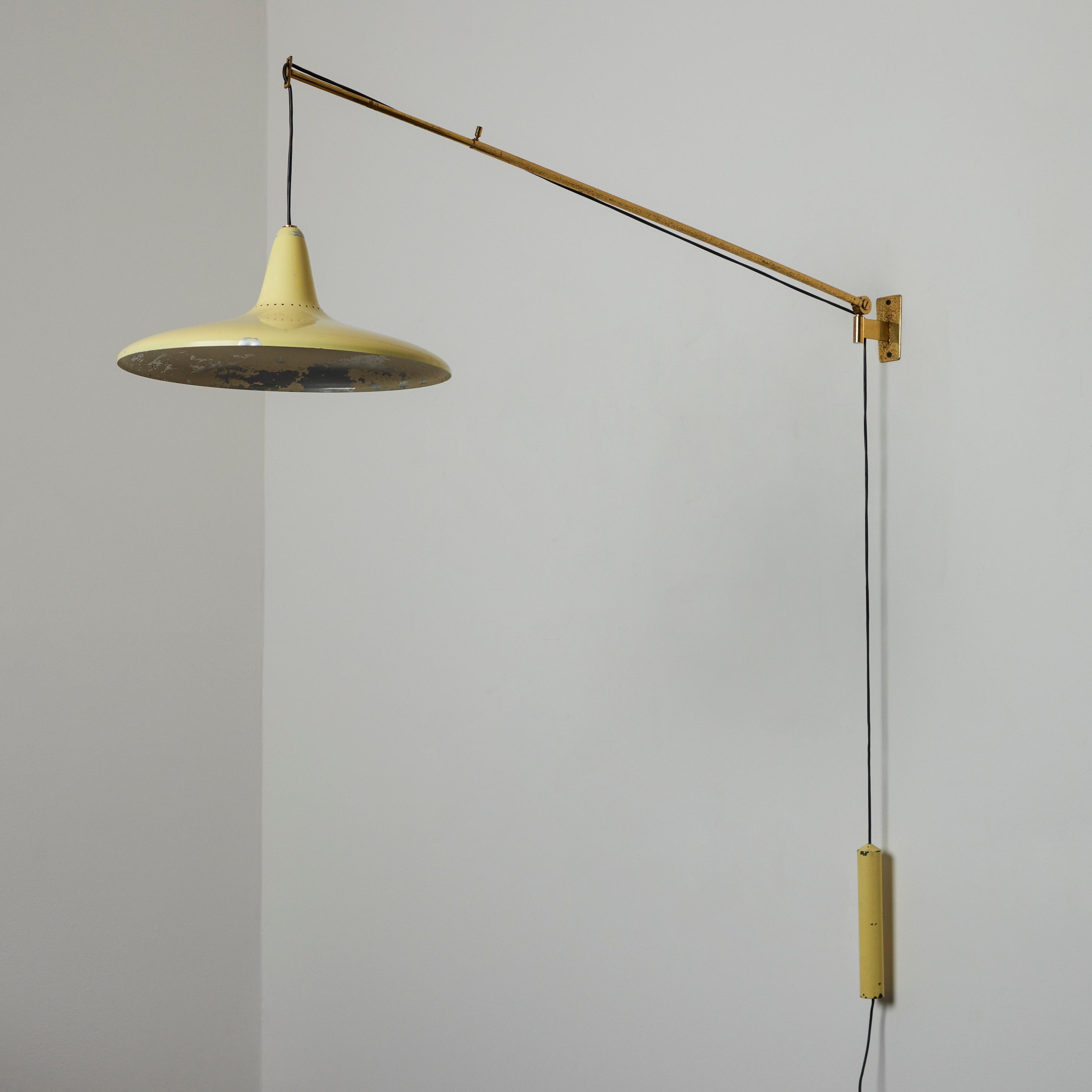 Wall Lamp with Pulley by Stilnovo In Good Condition For Sale In Los Angeles, CA