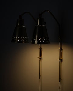 Wall lamps by Bergboms, Sweden, 1950s