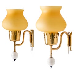Lampes murales par Erik Tidstrand pour Nordiska Kompaniet (NK), Suède, années 1950