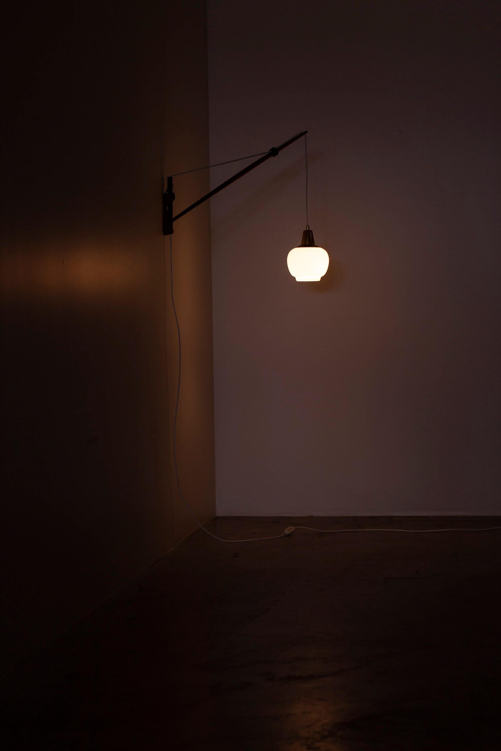 Wall lamps by O. Bank Larsen & Kjeld Iversen for Louis Poulsen, Denmark, 1950s For Sale 3