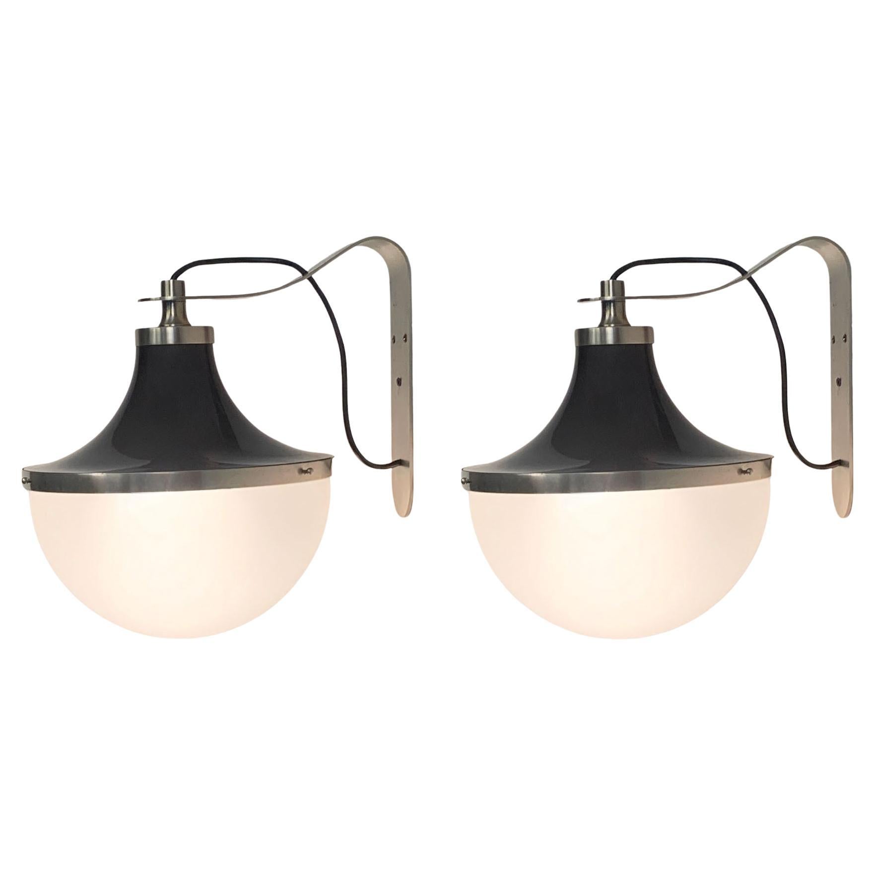 Lámparas de pared de Sergio Mazza para Artemide, Italia Años 60