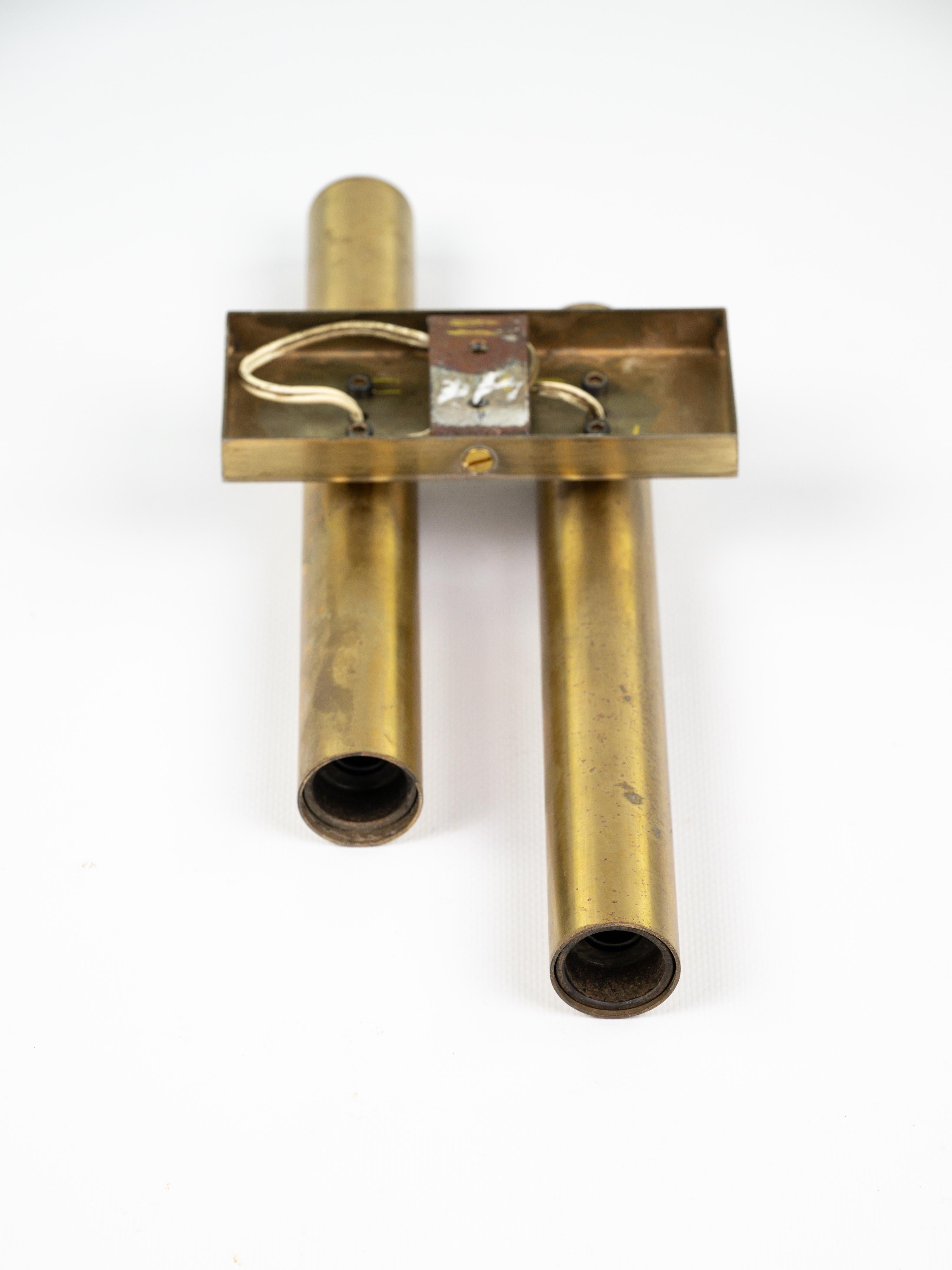 Lampes murales en laiton conçues par Gio Ponti pour Candle, circa 1960 en vente 3