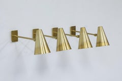 Wall lamps in brass, model 6255 by Falkenbergs belysning, Sweden, 1960s