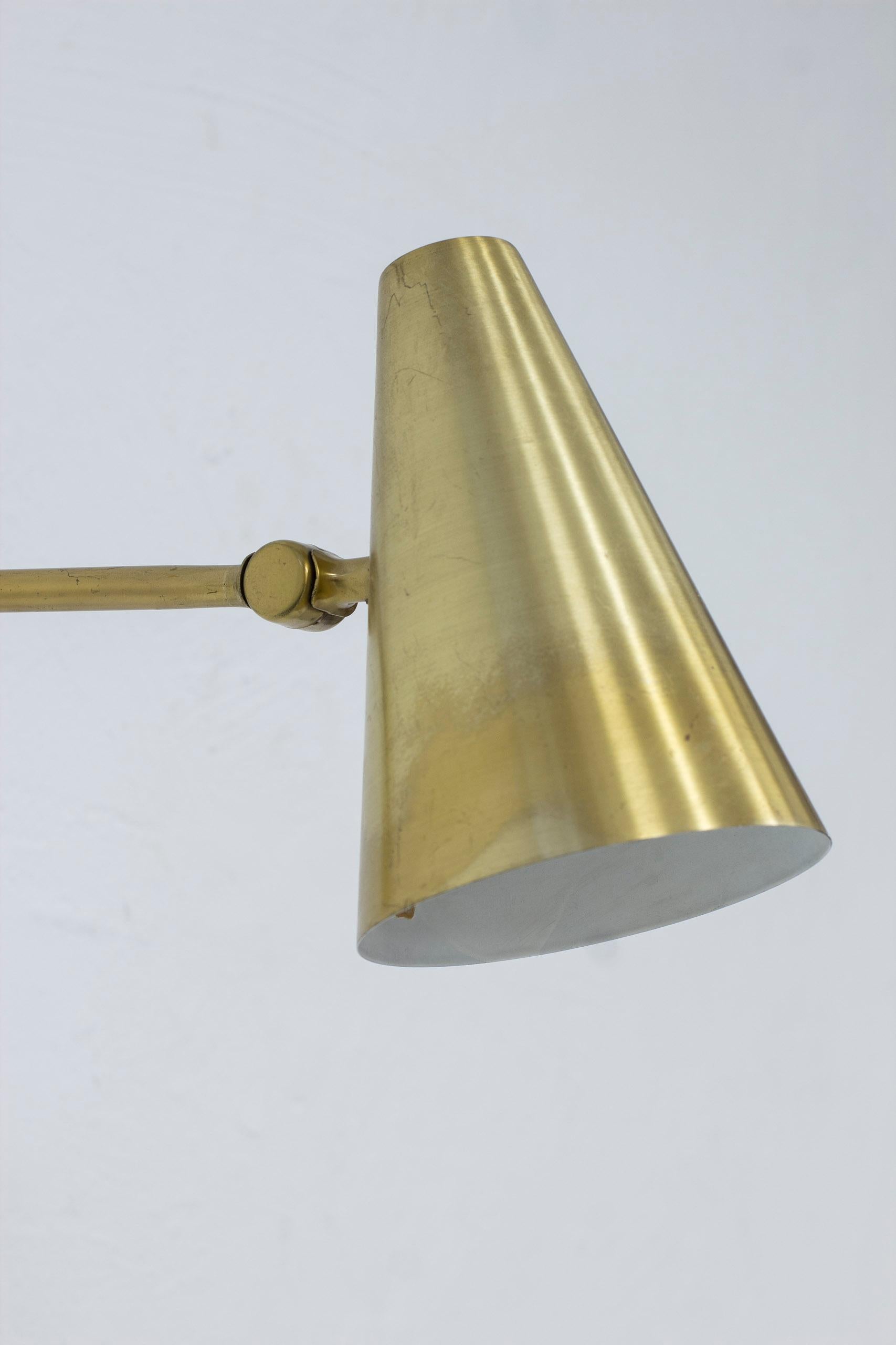 Wall lamps in brass, model 6255 by Falkenbergs belysning, Sweden, 1960s For Sale 2