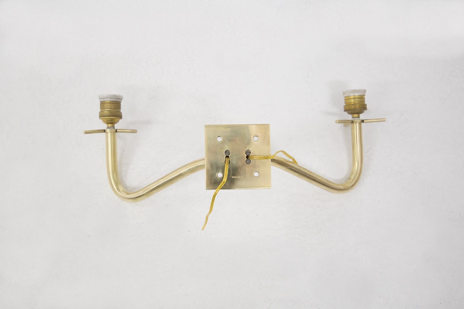 Italian Wall Lamps in Gilded Brass by Ignazio Gardella for Azucena