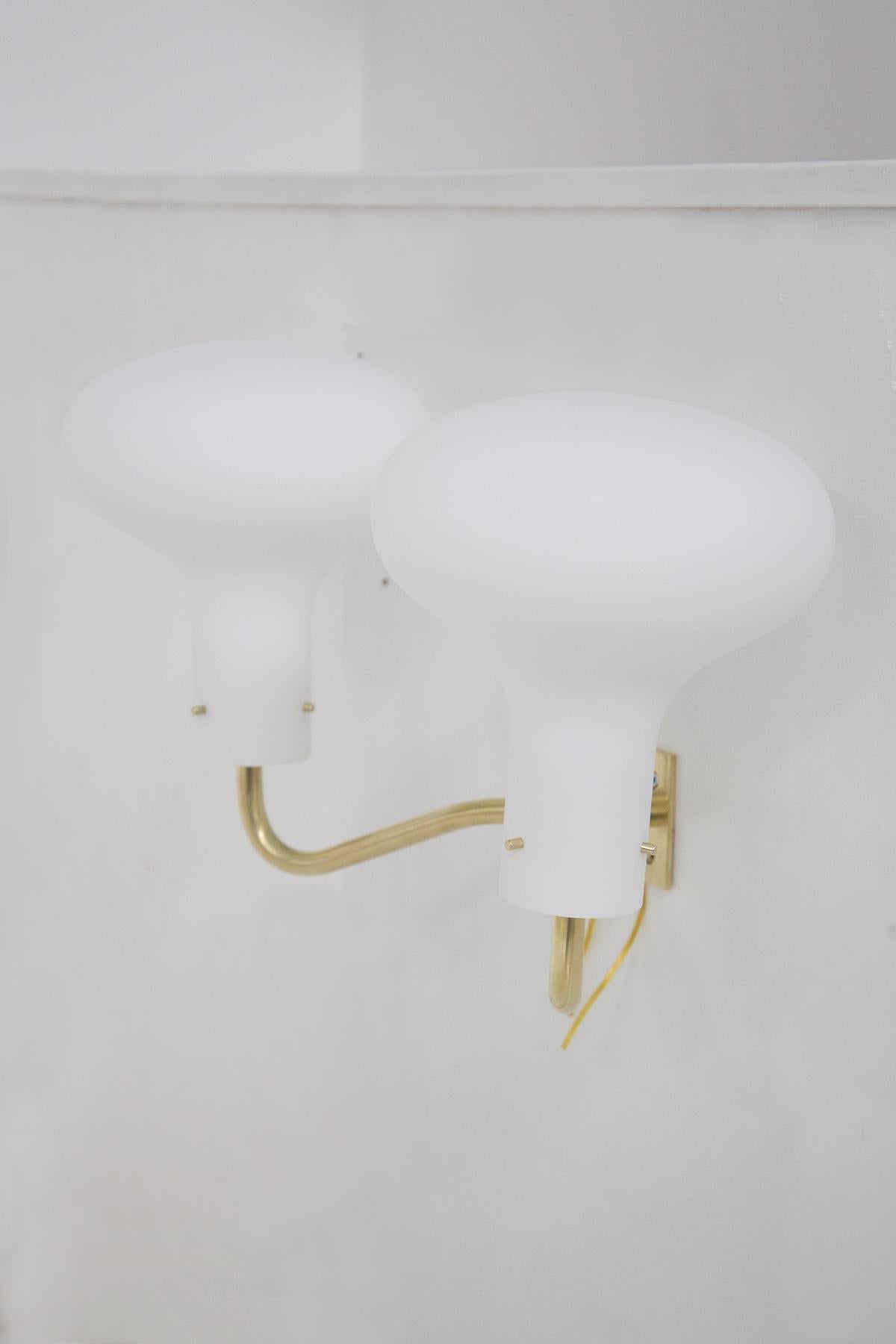 Wall Lamps in Gilded Brass by Ignazio Gardella for Azucena 1