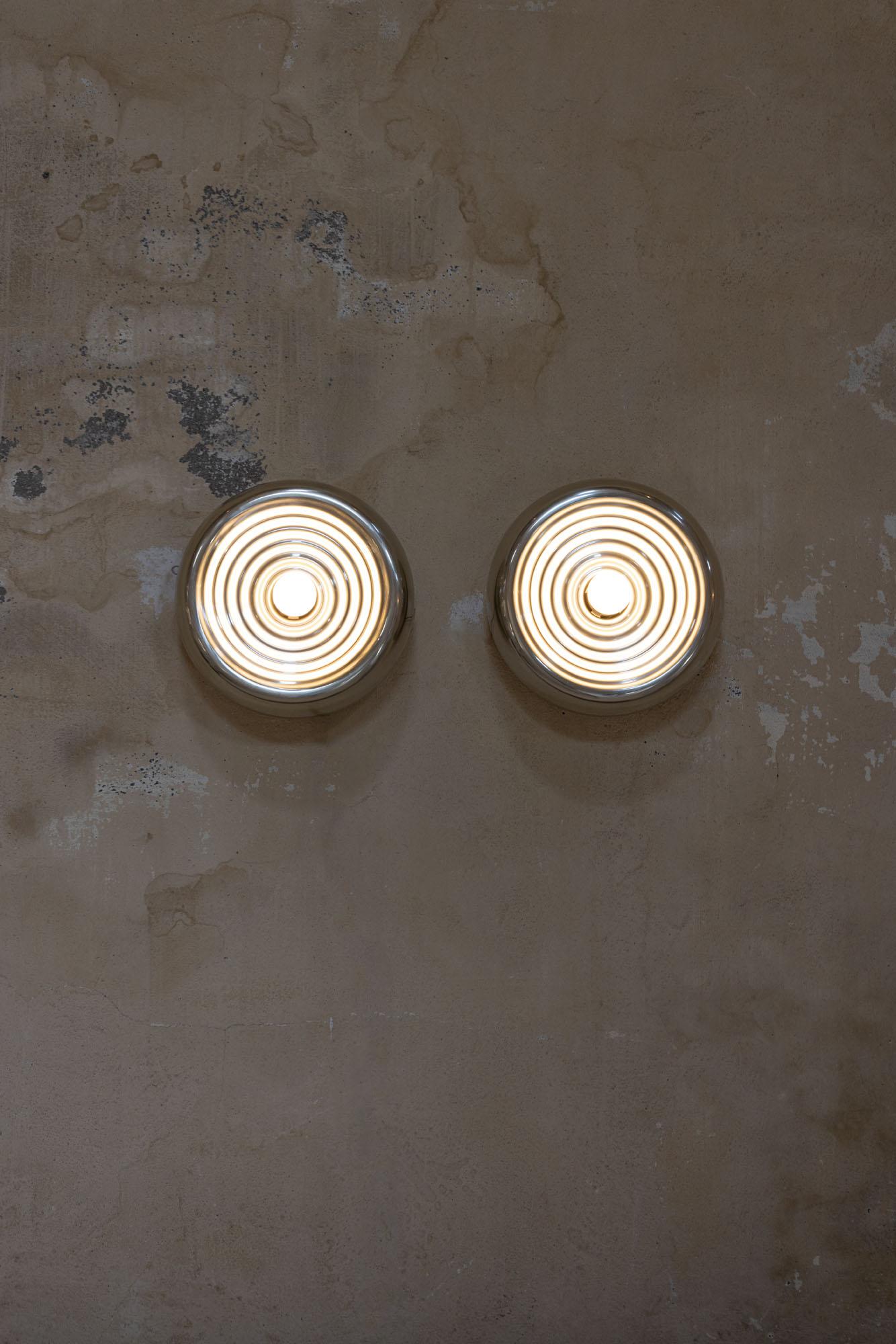 Wall lamps mod. Splugen Brau by Achille & Piergiacomo Castiglioni for Flos In Excellent Condition In Piacenza, Italy