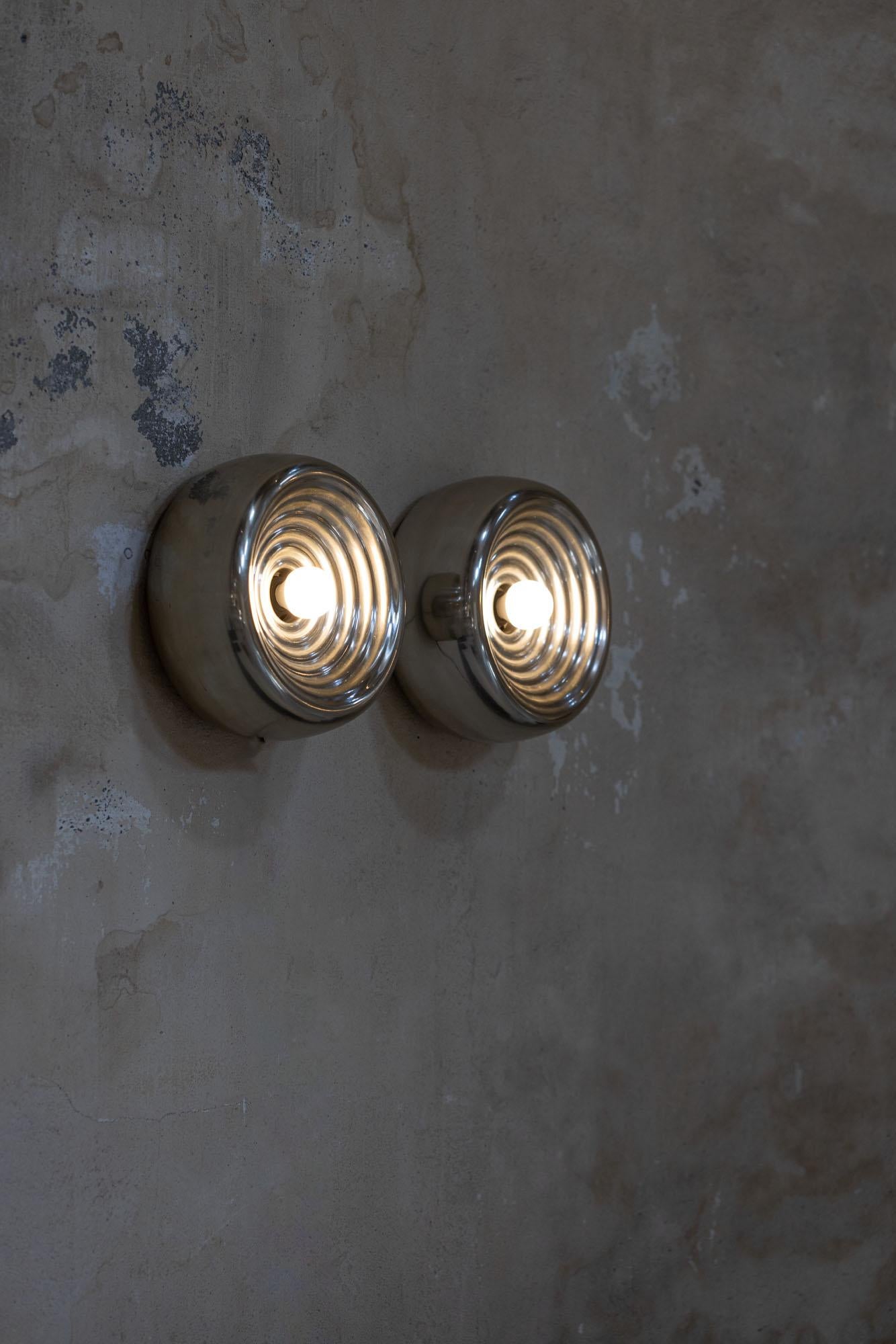 Mid-20th Century Wall lamps mod. Splugen Brau by Achille & Piergiacomo Castiglioni for Flos