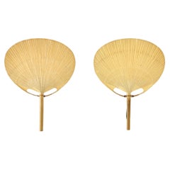Lampes murales Uchiwa d'Ingo Maurer pour M Design, 1970, lot de 2