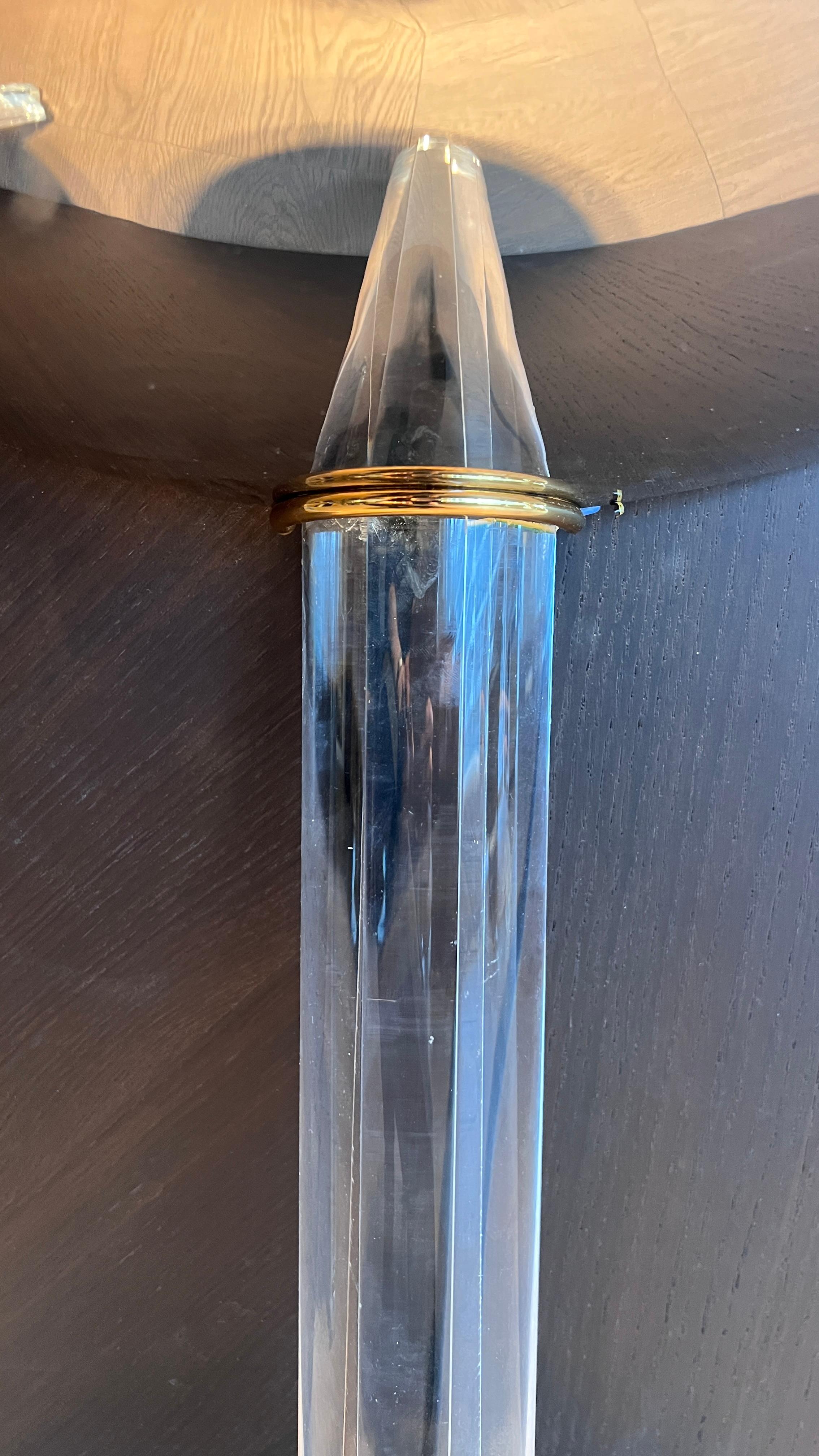 German Wall Lamps with Acrylic  and Metal Shade For Sale