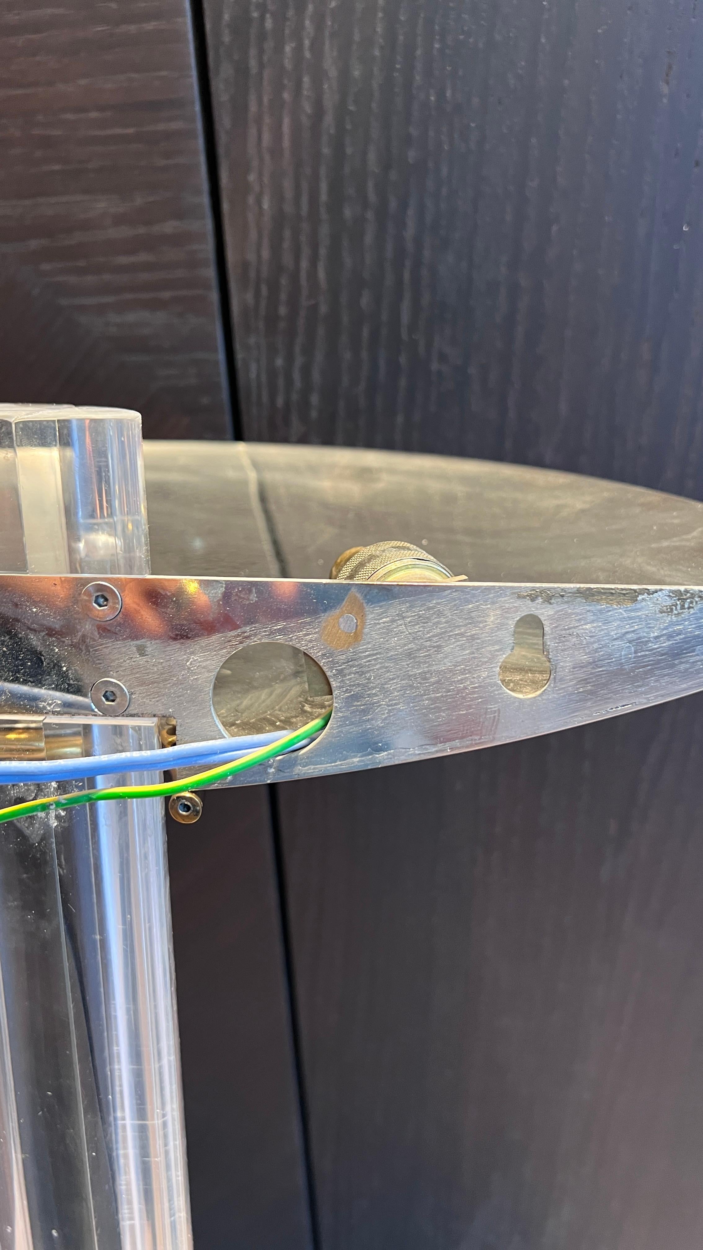 Wall Lamps with Acrylic  and Metal Shade For Sale 2