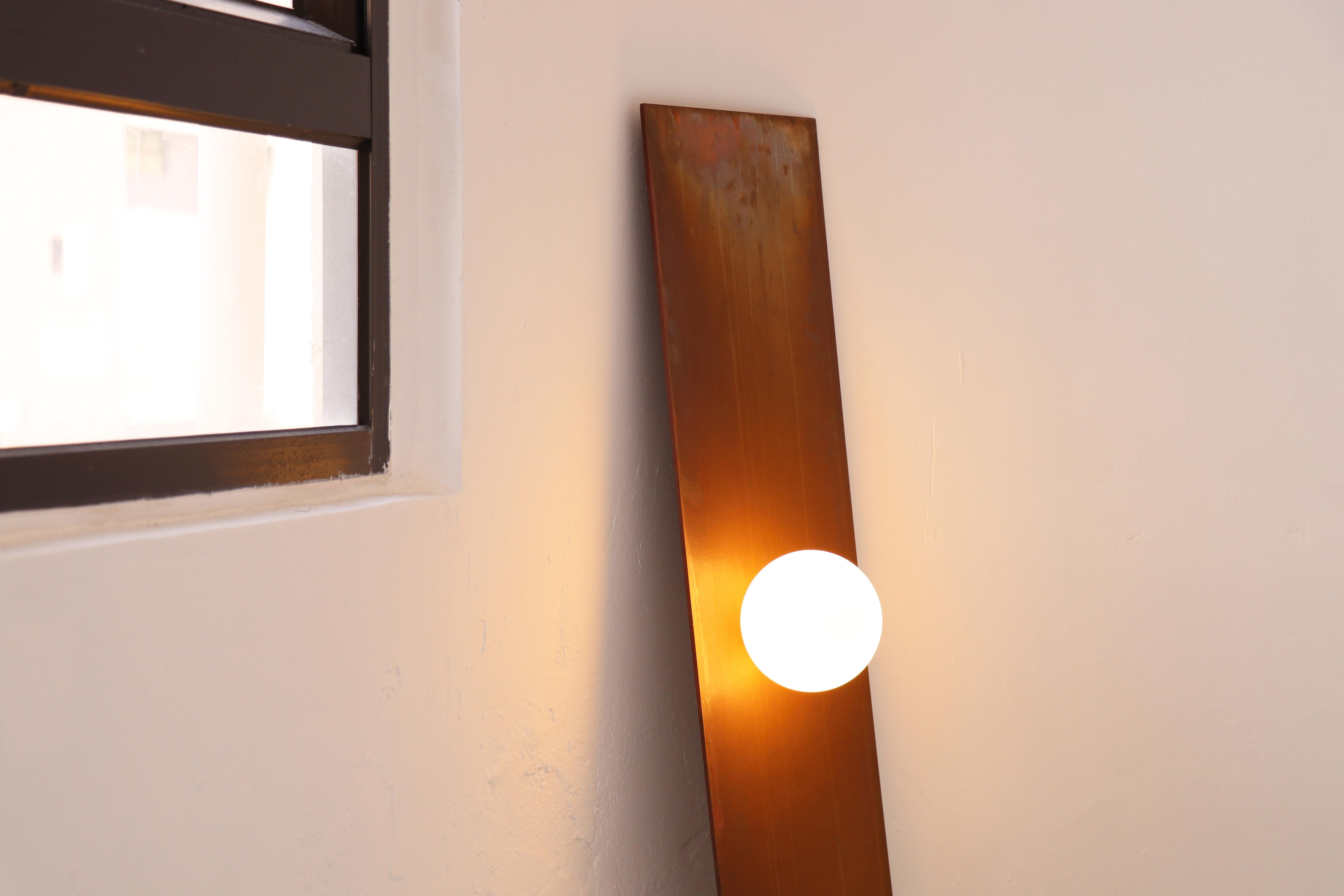 Hong Kong Wall Leaning Light by Batten and Kamp For Sale