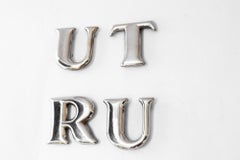 Lettere a muro intorno agli anni '50 (prezzo per pezzo)